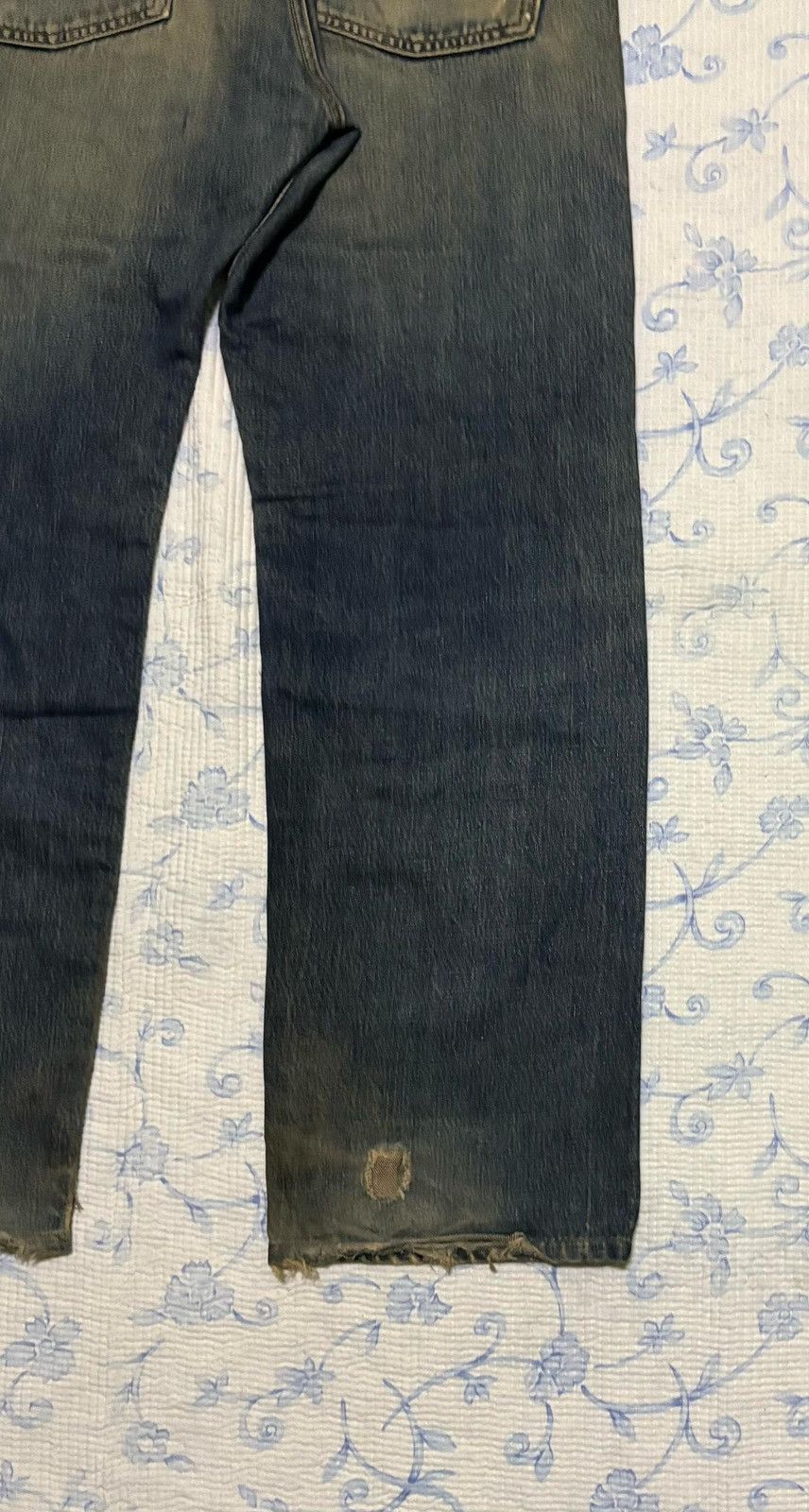 Edwin × Vintage Edwin Denim Pant Distressed Style made in Japan Size US 32 / EU 48 - 13 Thumbnail