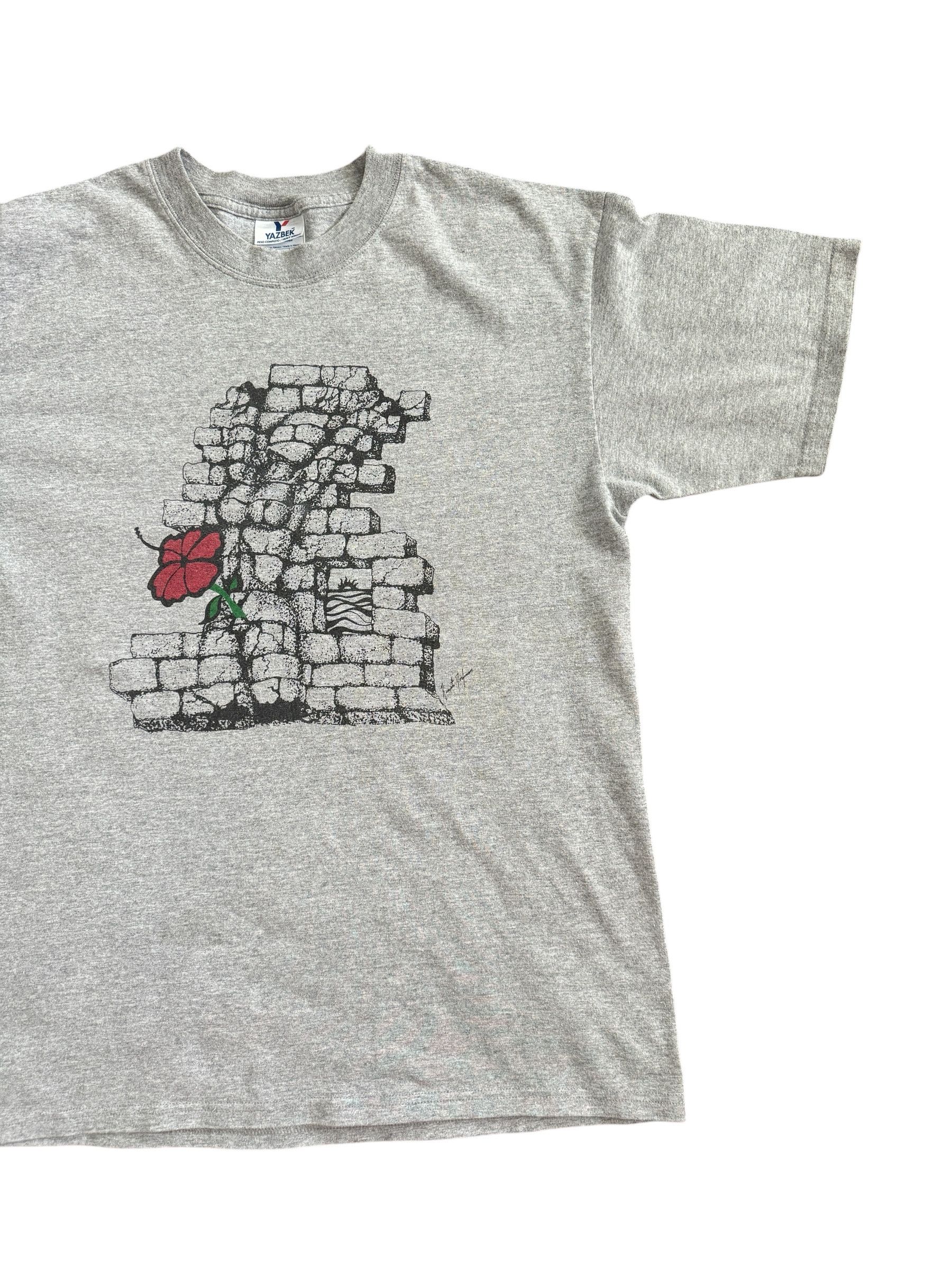 Other Vintage Y2K Art Tee - Women / Brick Wall / Flower Graphic Size US L / EU 52-54 / 3 - 2 Thumbnail