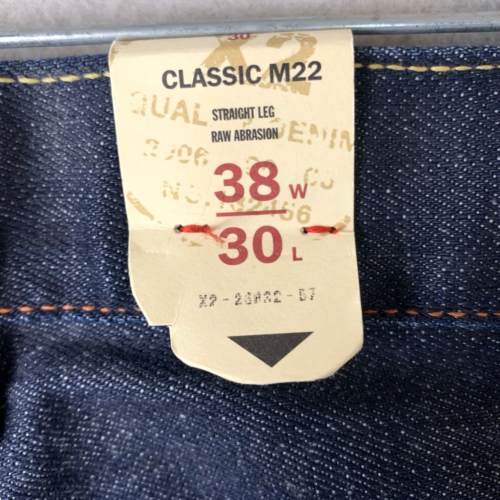 Vintage X2 Jeans Mens Blue Regular Rise Straight Leg 38x30 Dark Cotton Denim NWT Size US 38 / EU 54 - 3 Thumbnail
