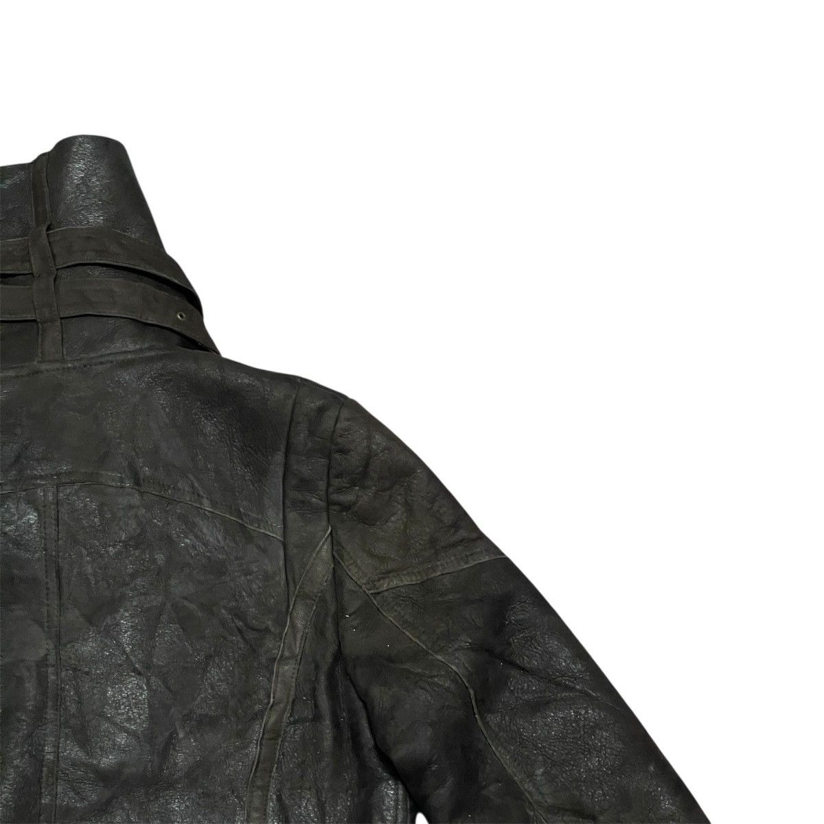 If Six Was Nine Vtg Rick Owen Inspired Avantgarde Sheepskin Leather Jacket Size US S / EU 44-46 / 1 - 14 Thumbnail