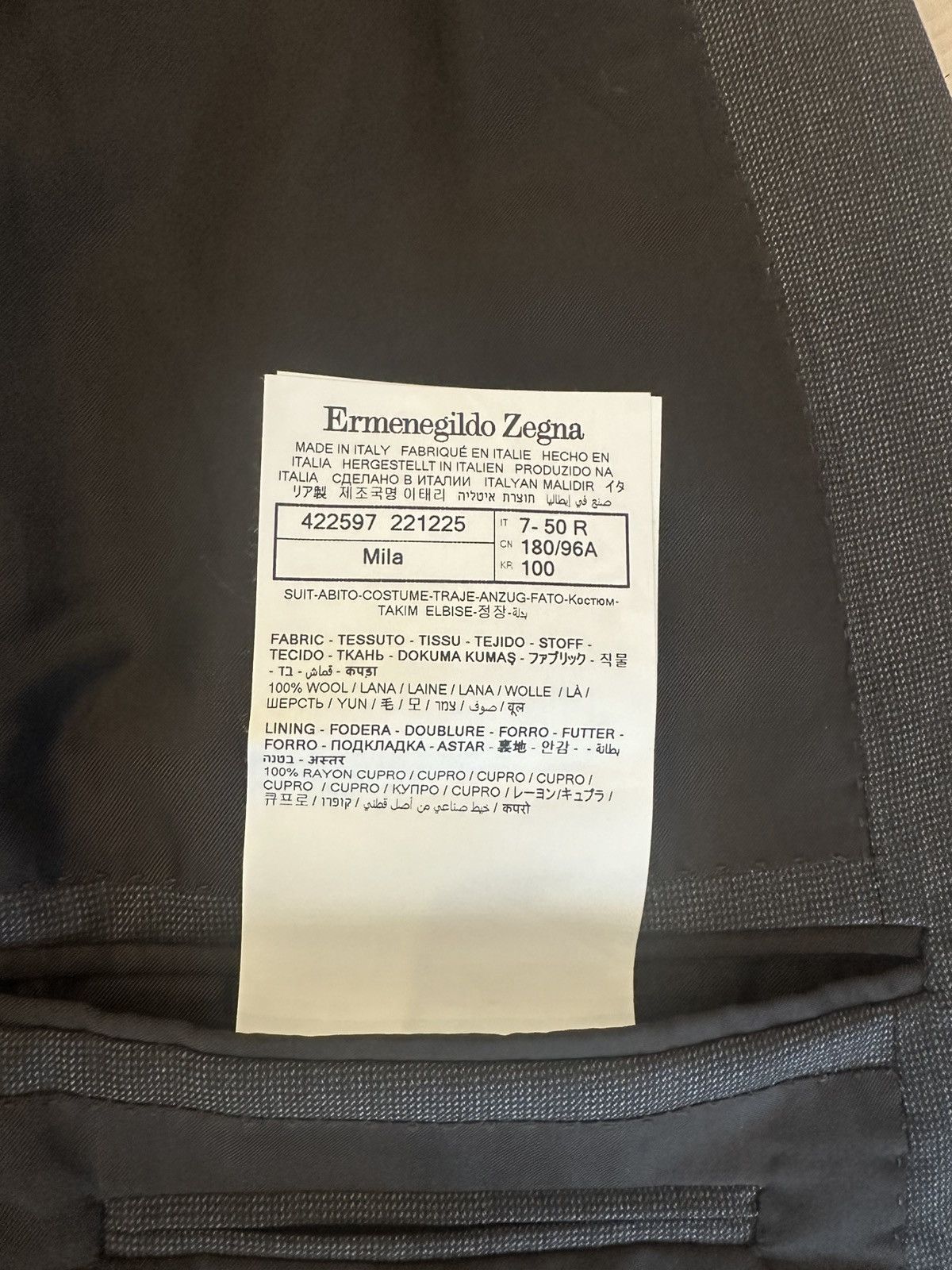 Ermenegildo Zegna ZEGNA DARK GREY TROFEO WOOL SUIT Size 50R - 3 Thumbnail
