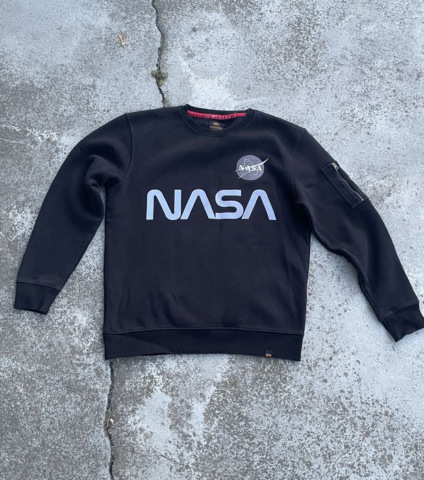 Nasa sweatshirt sale alpha industries