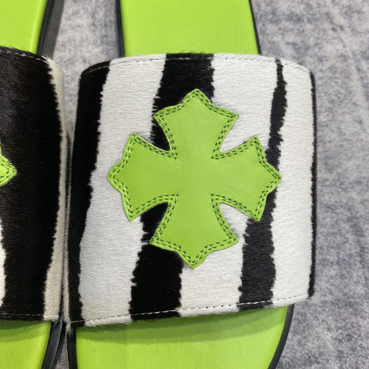 Chrome Hearts Chrome Hearts Zebra Hoc Plus Patch Slide Lime Size US 9 / EU 42 - 5 Thumbnail