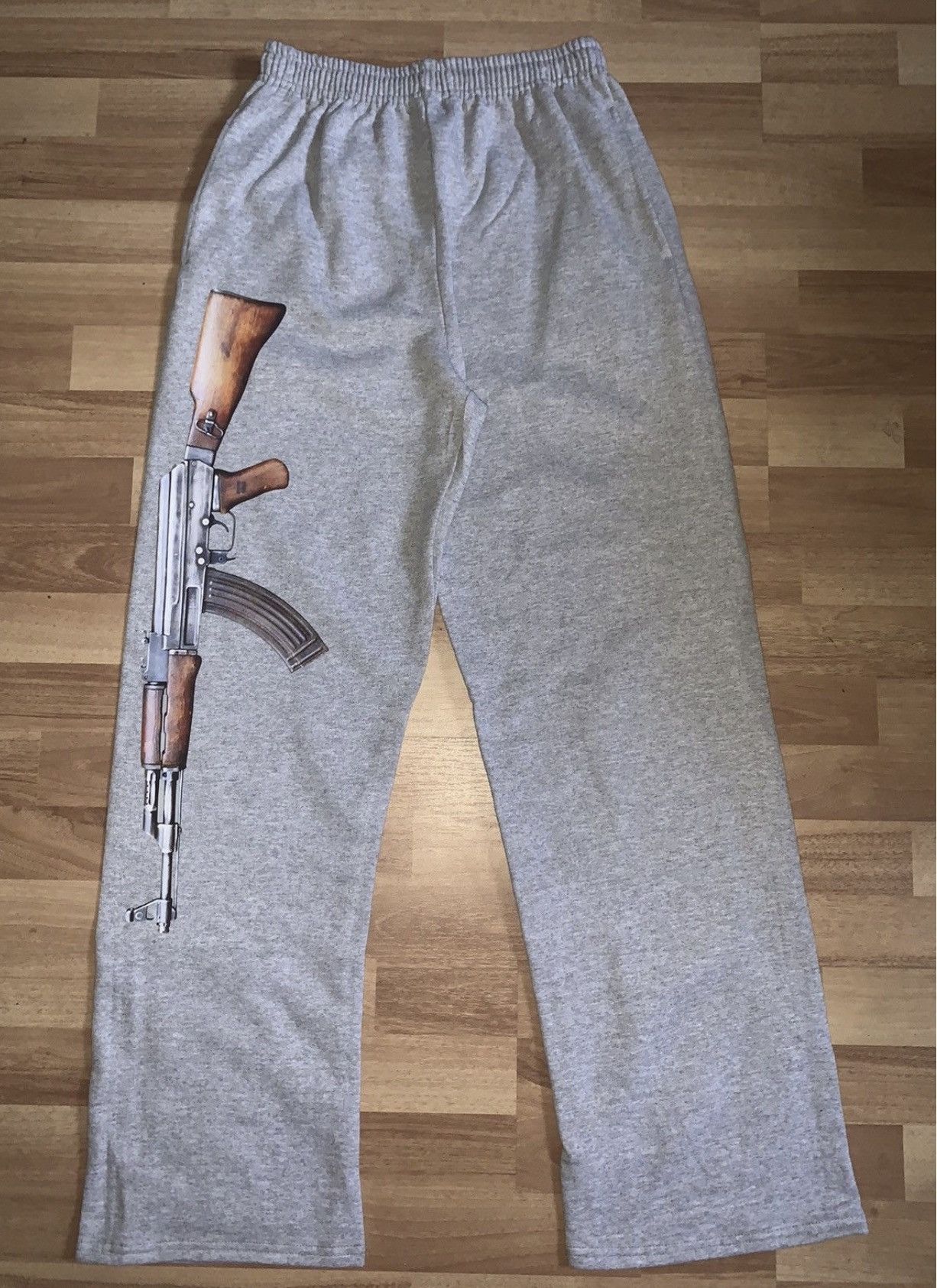 Japanese Brand Grey AK47 Sweatpants V2 Size US 34 / EU 50 - 4 Thumbnail