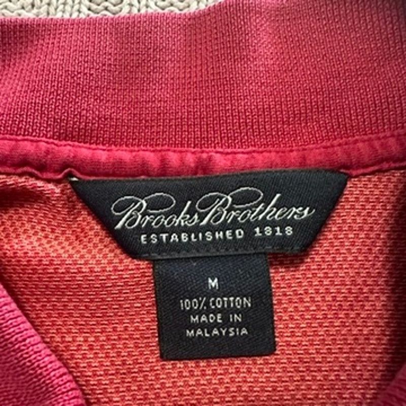 Brooks Brothers Brooks Brothers red textured polo size M Size US M / EU 48-50 / 2 - 5 Thumbnail