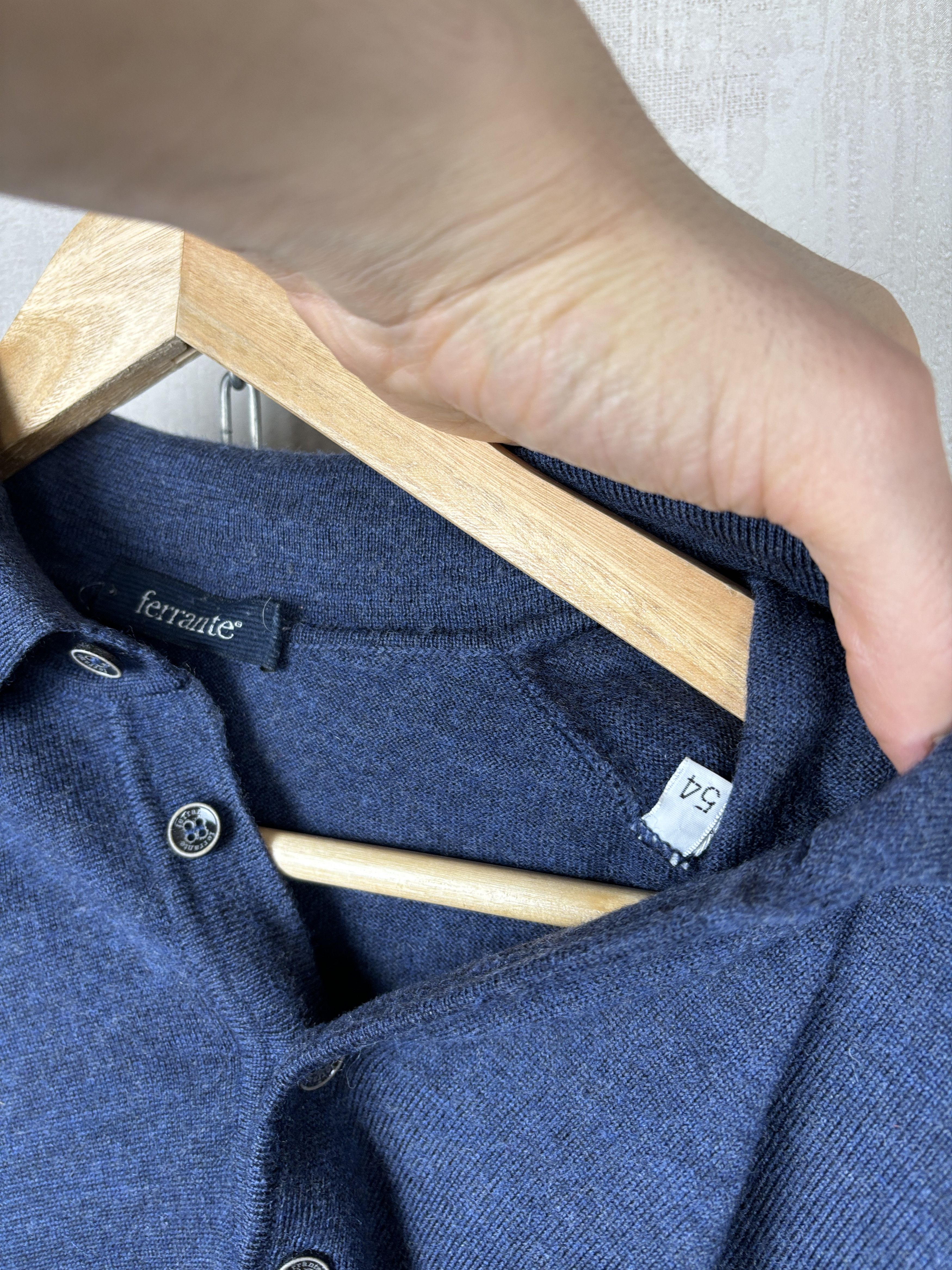 Other Ferrante Merino Wool Polo Collar Sweater Size 54 (XL) Size US XL / EU 56 / 4 - 6 Thumbnail