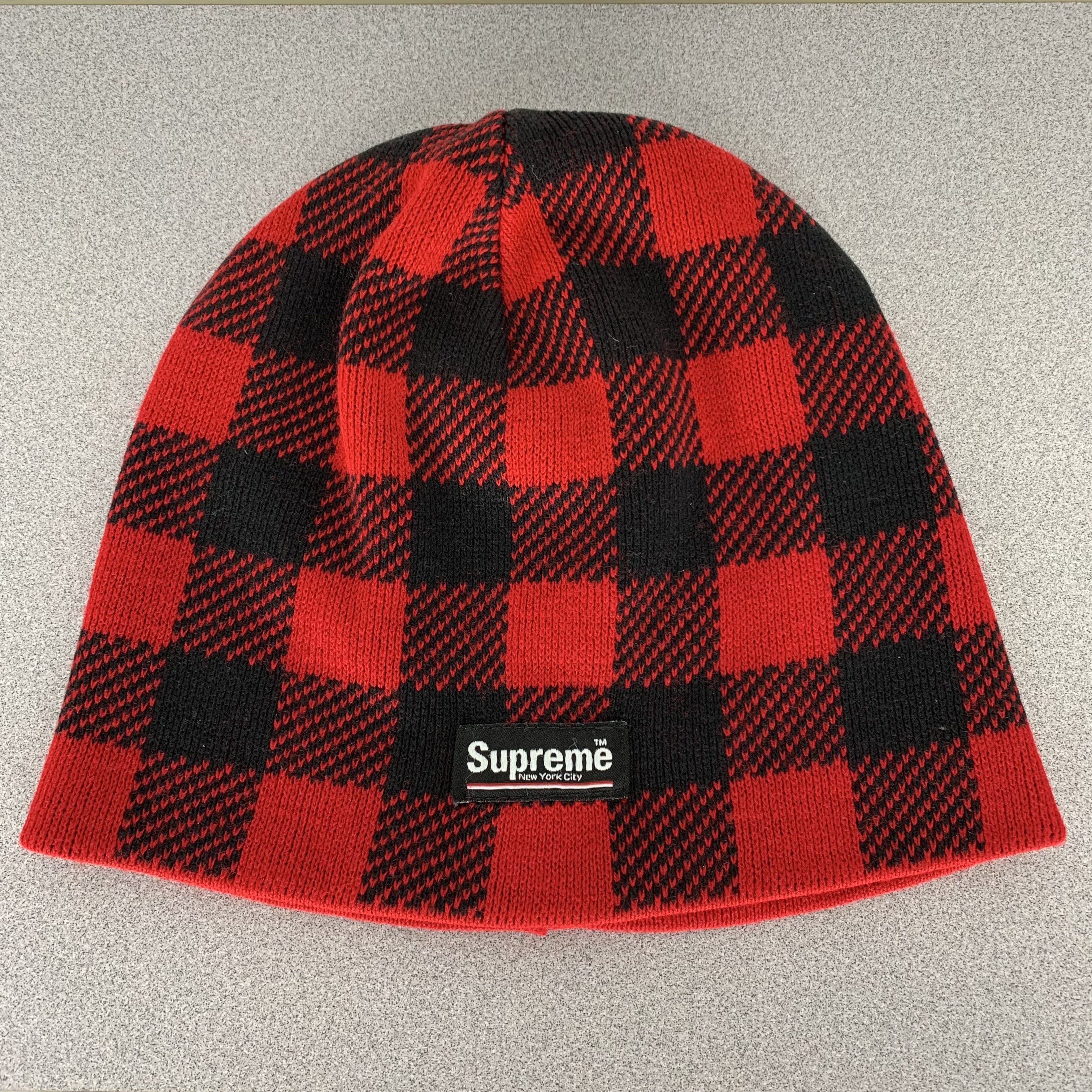Supreme Plaid Beanie Size ONE SIZE - 1 Thumbnail
