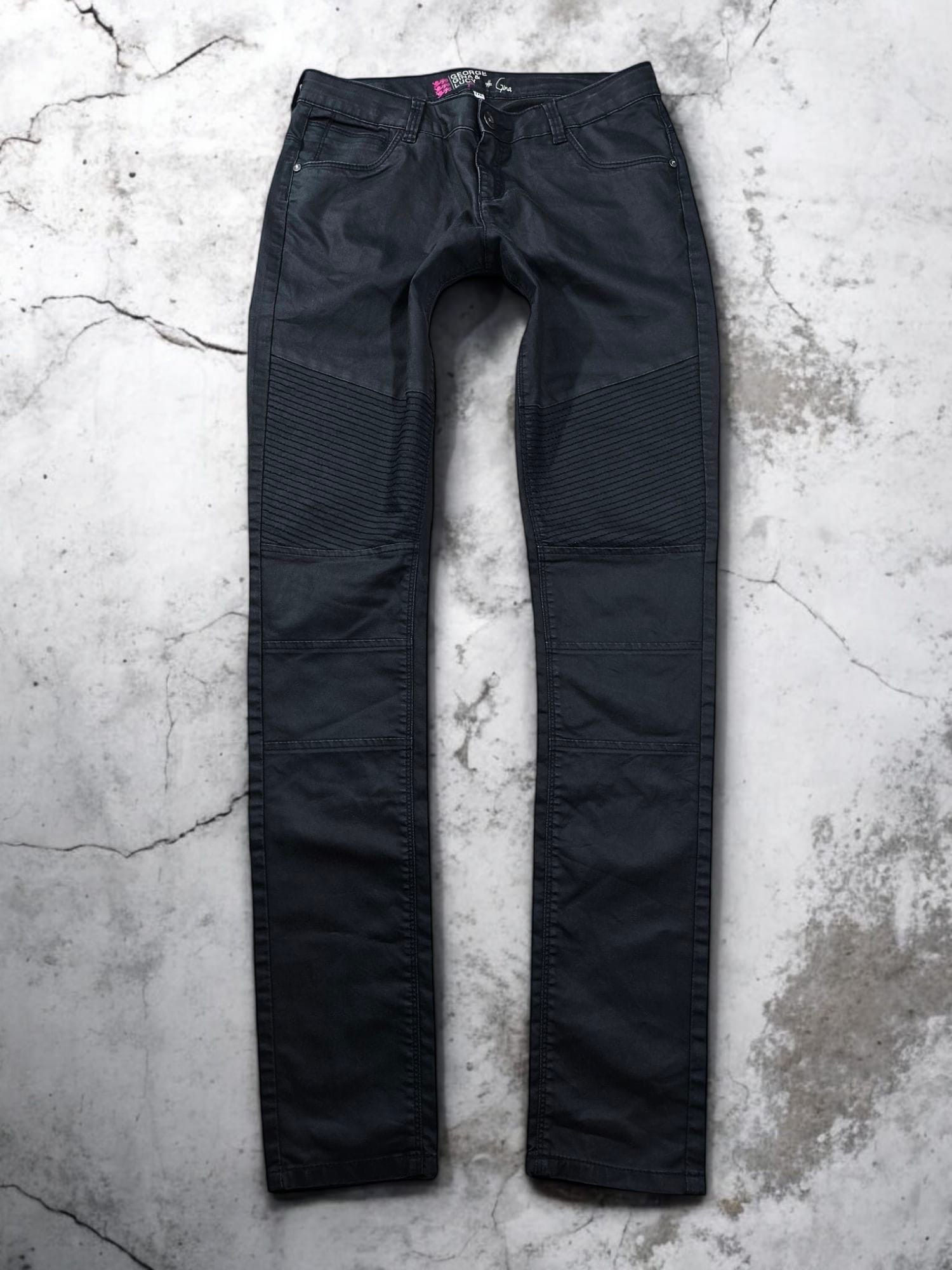 George Gina & Lucy GGL Moto Type Jeans Indie Sleaze Hedi Girl Lowrise Size 30" / US 8 / IT 44 - 1 Thumbnail