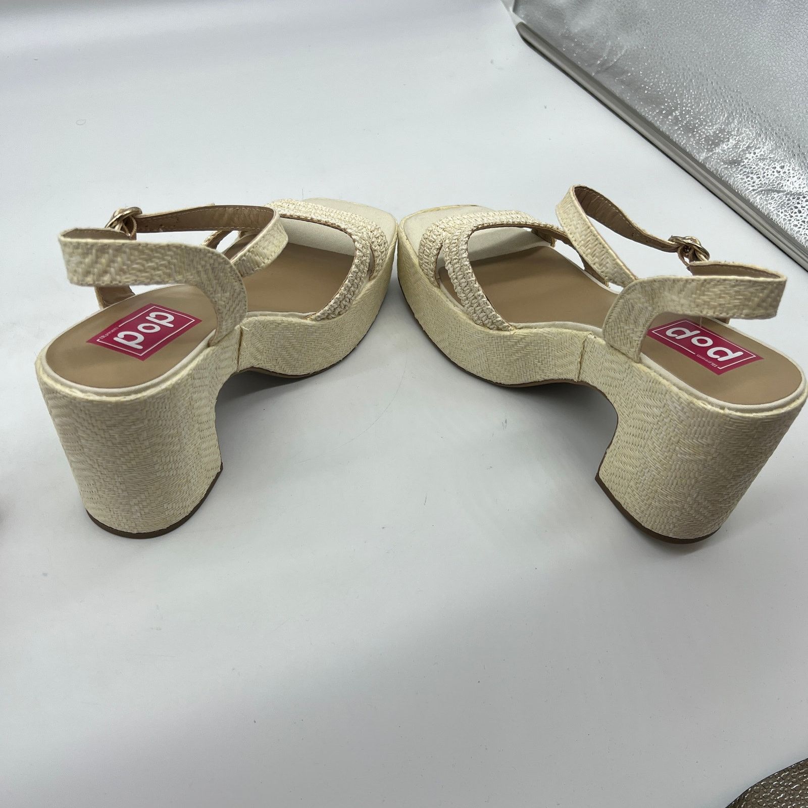 Other Women Block Shoes Platform Flat Wedge Casual Open Toe Size US 11 / IT 41 - 8 Thumbnail