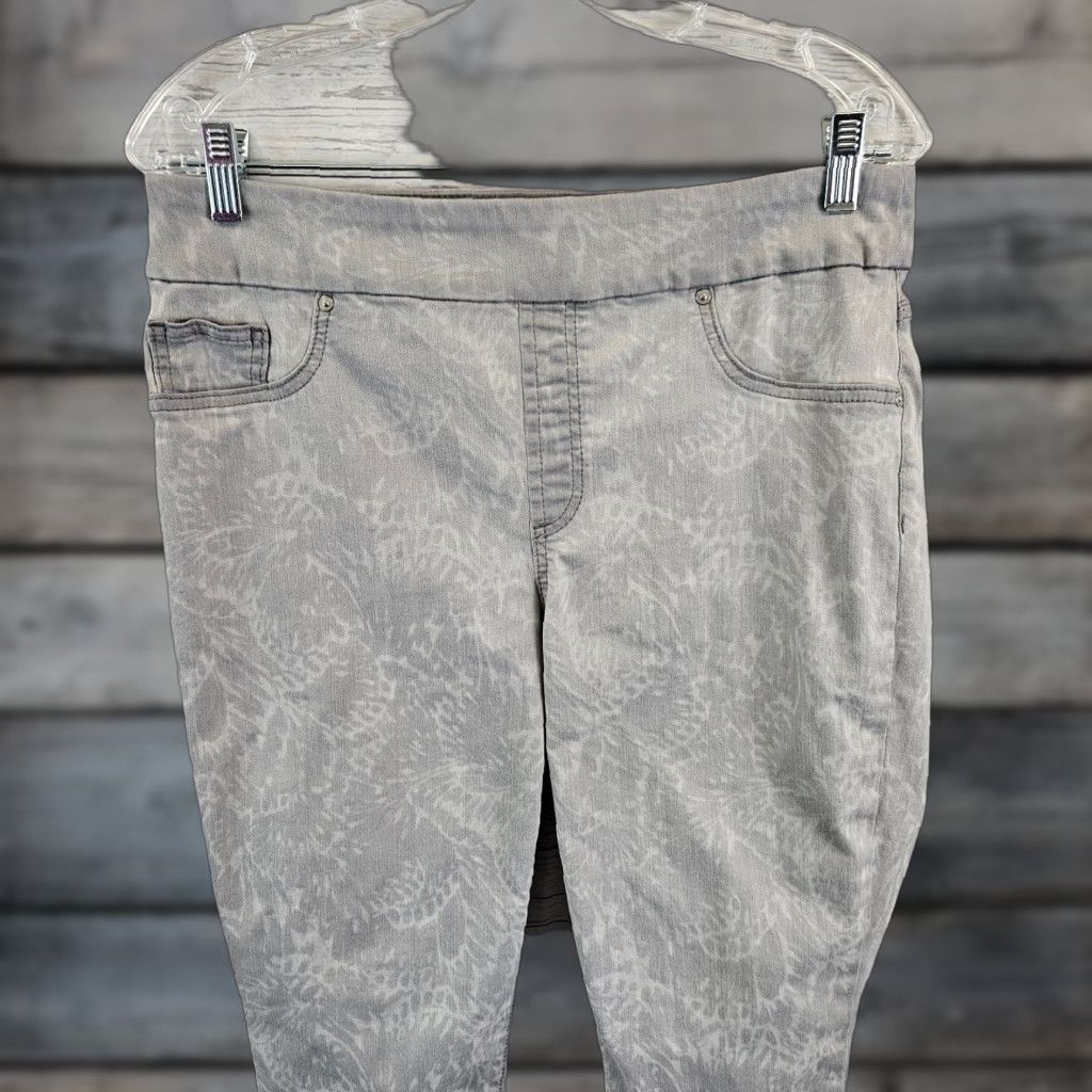 Vintage Chico's Womens Jegging Capri Jeans Sz 8 Gray Pull On Mid Rise Cotton Blend Denim Size 30" / US 8 / IT 44 - 1 Thumbnail