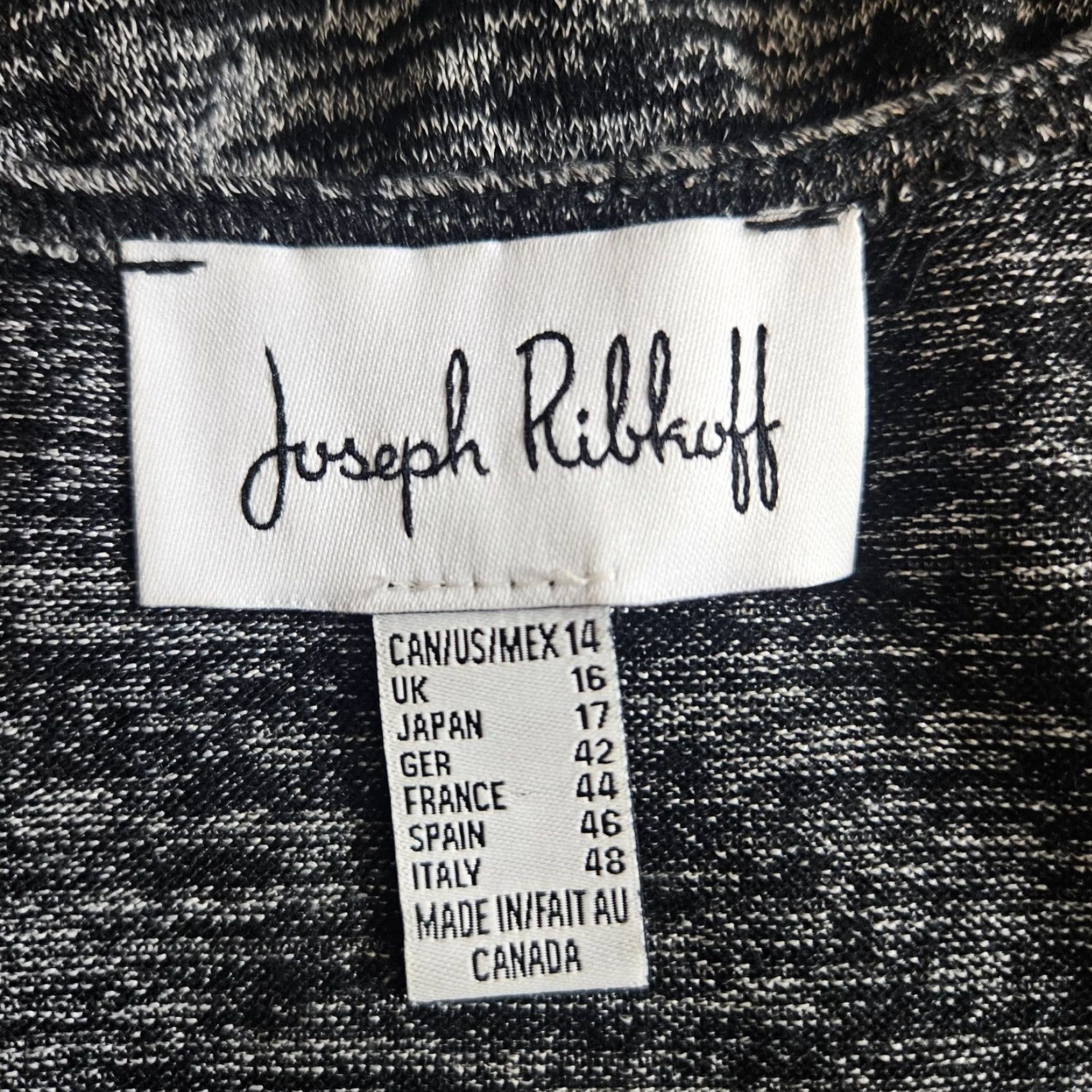 Joseph Ribkoff Joseph Ribkoff Tank Womens Sz 14 Black Gray Scoop Neck Size XL / US 12-14 / IT 48-50 - 4 Thumbnail