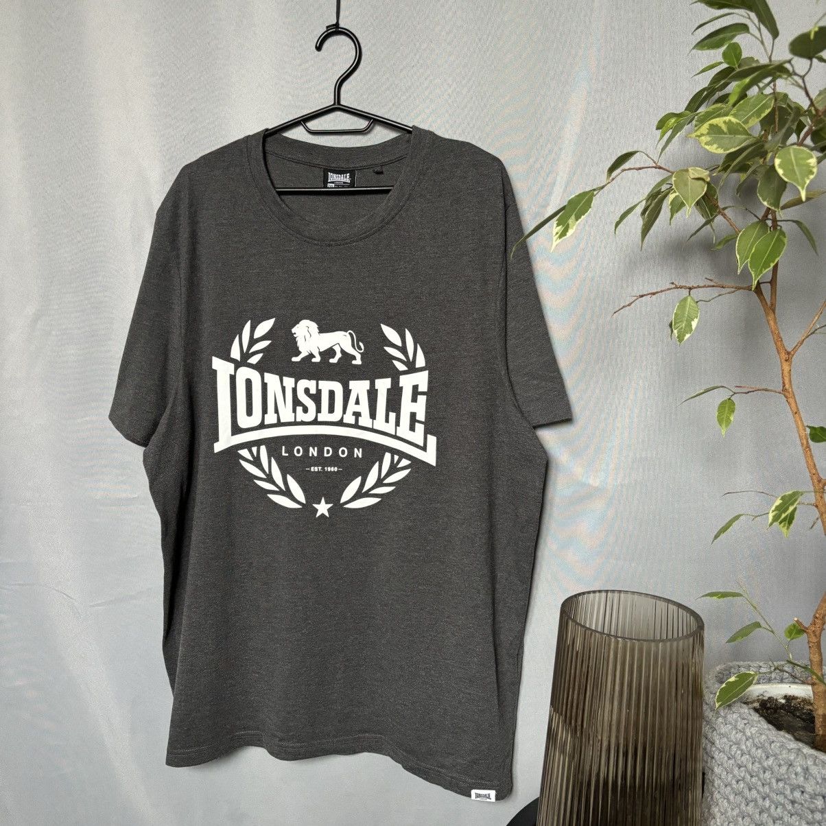 Lonsdale Lonsdale tee t-shirt big logo grey sportswear streetwear Size US XXL / EU 58 / 5 - 1 Thumbnail