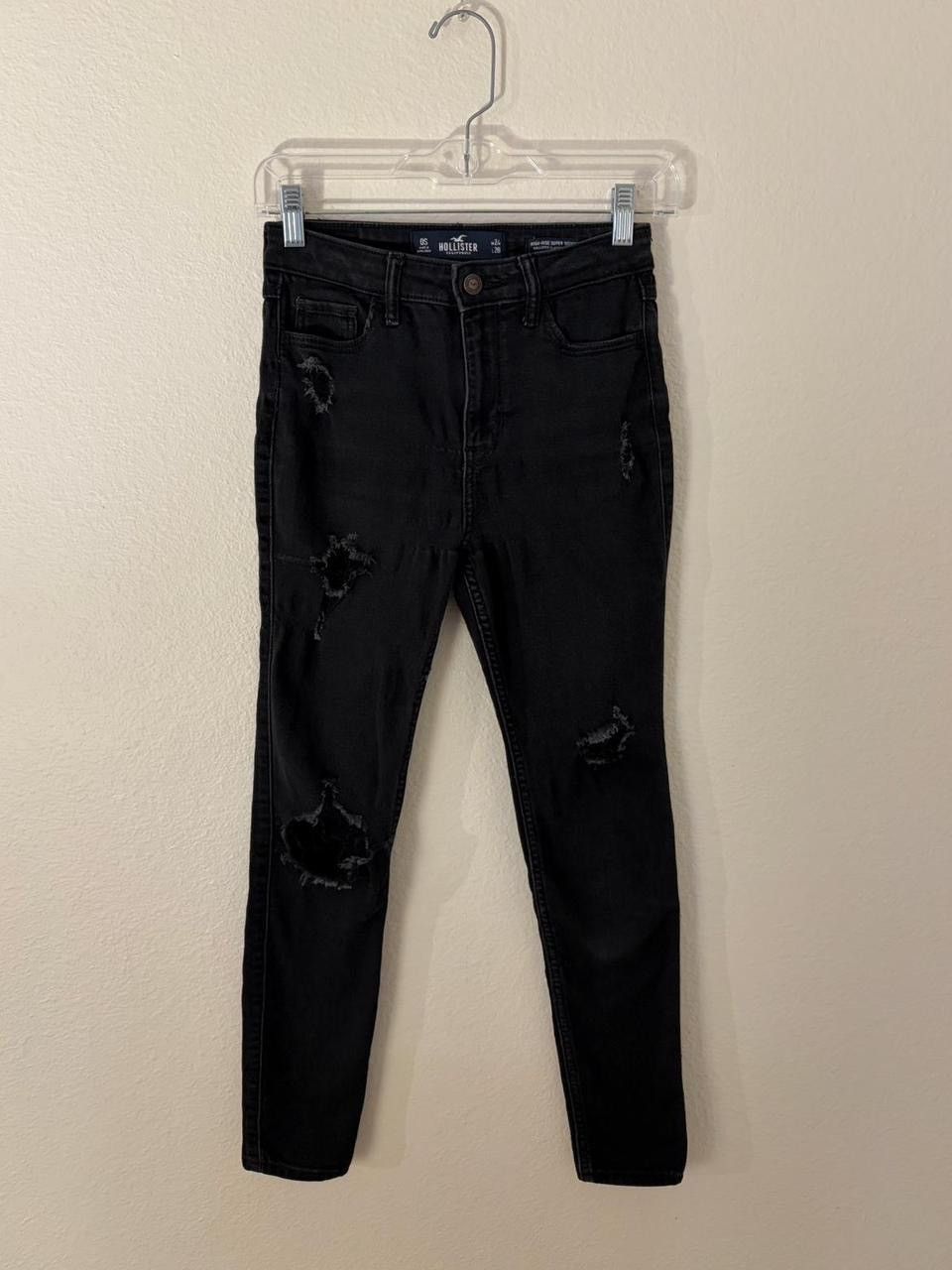 Hollister hollister black high-rise super skinny jeans Size 25" / US 0 / IT 36 - 1 Thumbnail