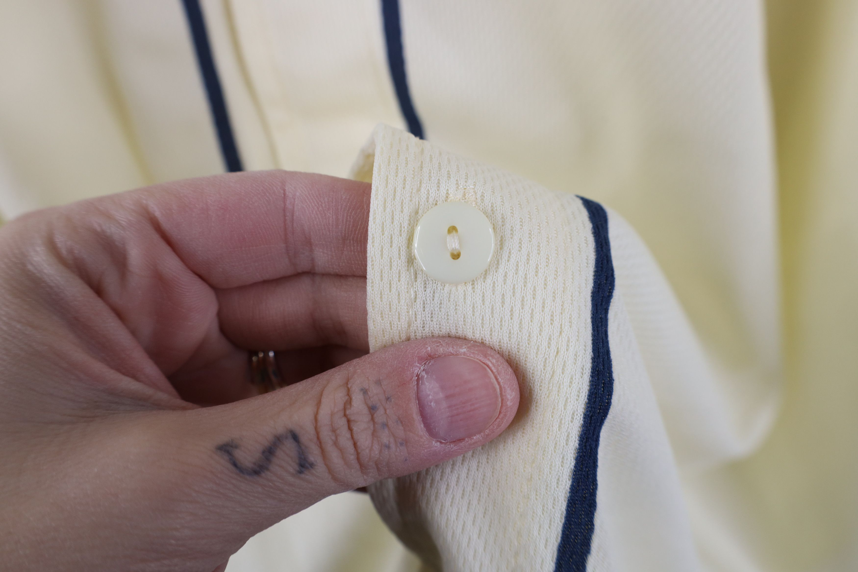 Vintage Vintage Y2K Negro League Detroit Stars Baseball Jersey Cream Size US XXL / EU 58 / 5 - 9 Thumbnail