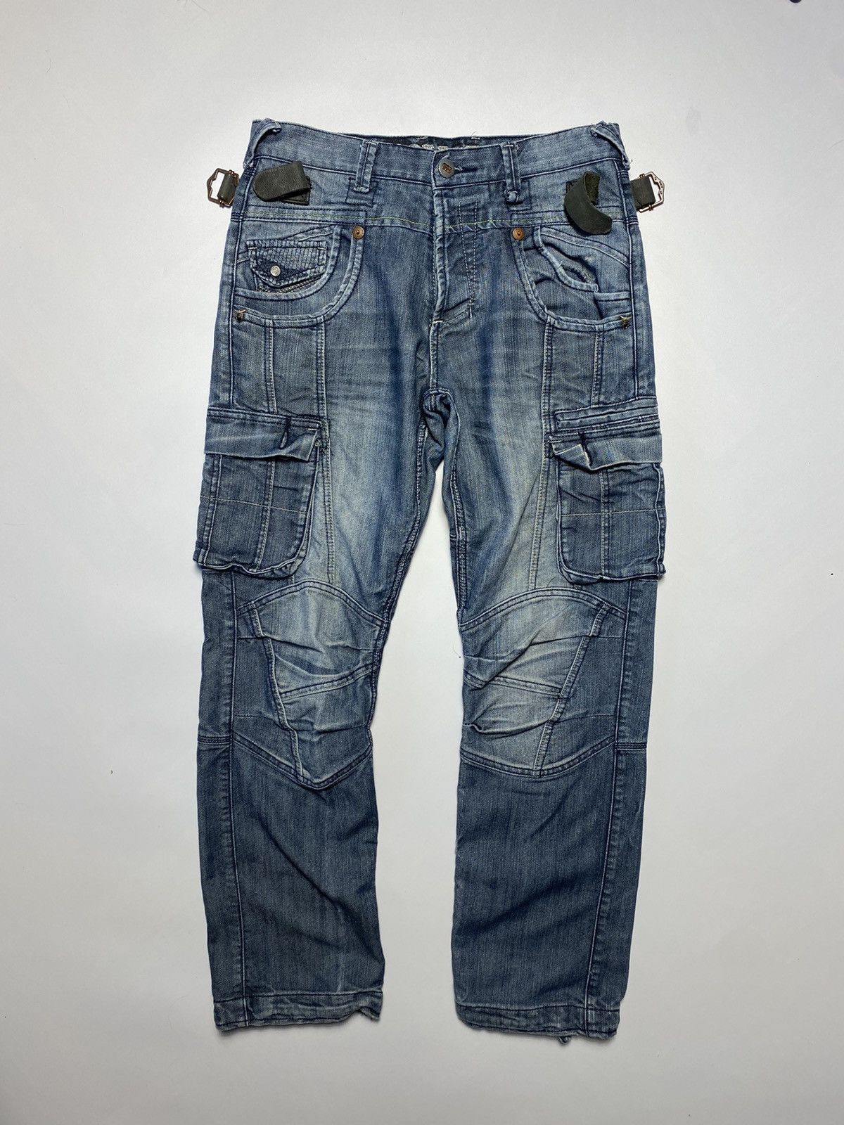 Vintage Vintage Y2k Police cargo jeans Kanye West style size 30 Size US 30 / EU 46 - 12 Thumbnail