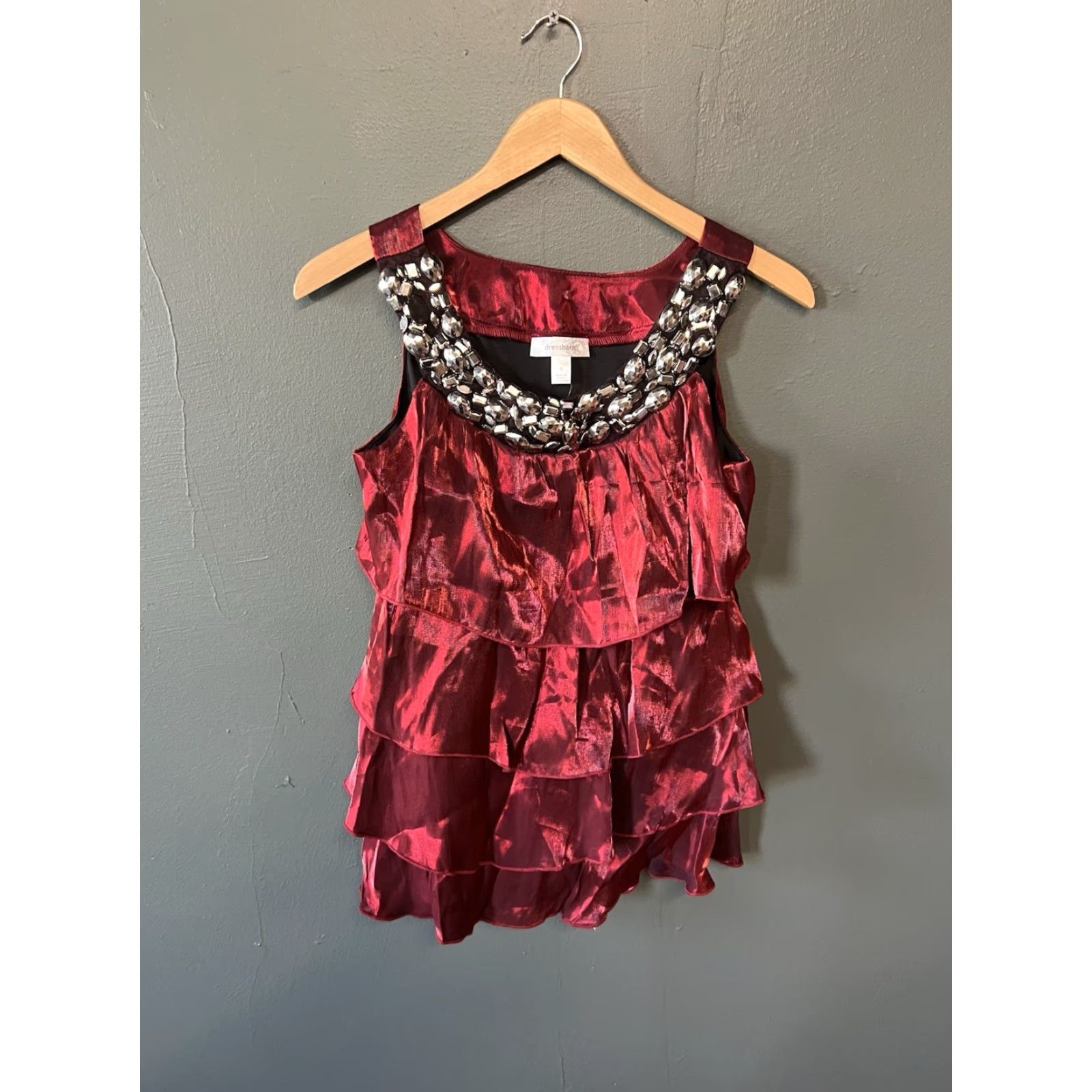 Vintage Dressbarn Y2K Womens Red Sleeveless Dress Tank NWT Size S Size S / US 4 / IT 40 - 2 Thumbnail