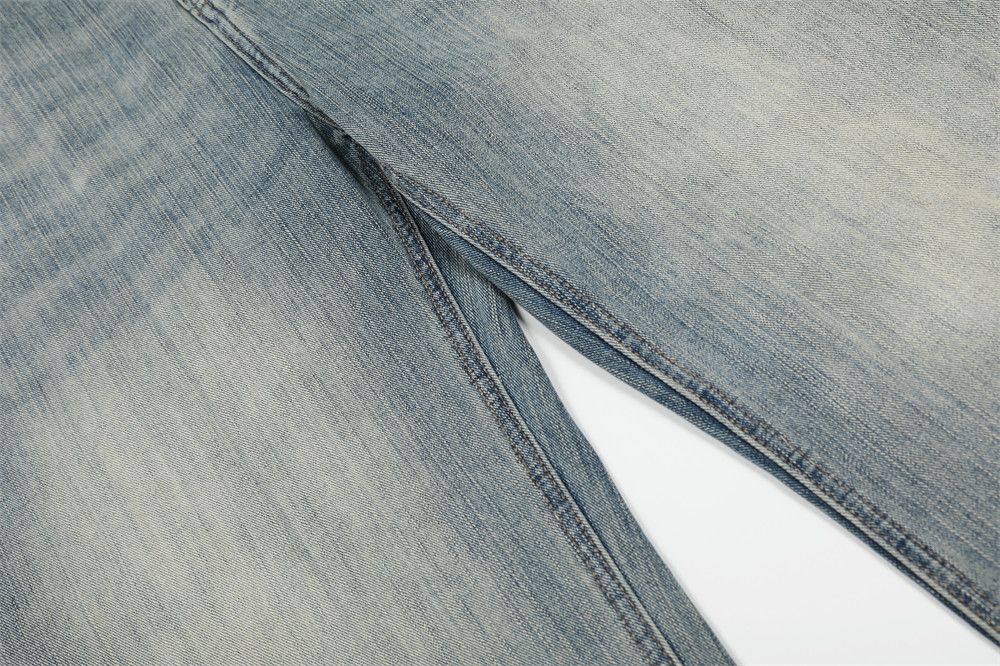 Japanese Brand × Jean American style distressed washed retro casual banana jeans Size US 34 / EU 50 - 4 Thumbnail