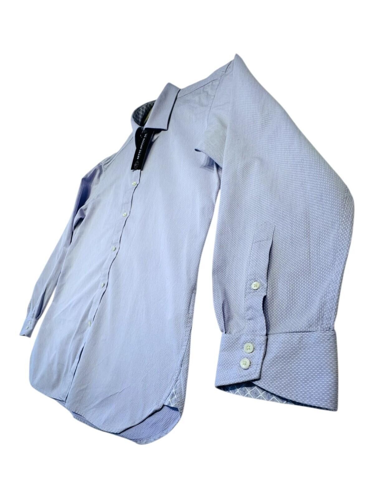 Ted Baker Ted Baker Shirt Men's UK Size L Blue Endurance Long Sleeve Size 42R - 6 Thumbnail