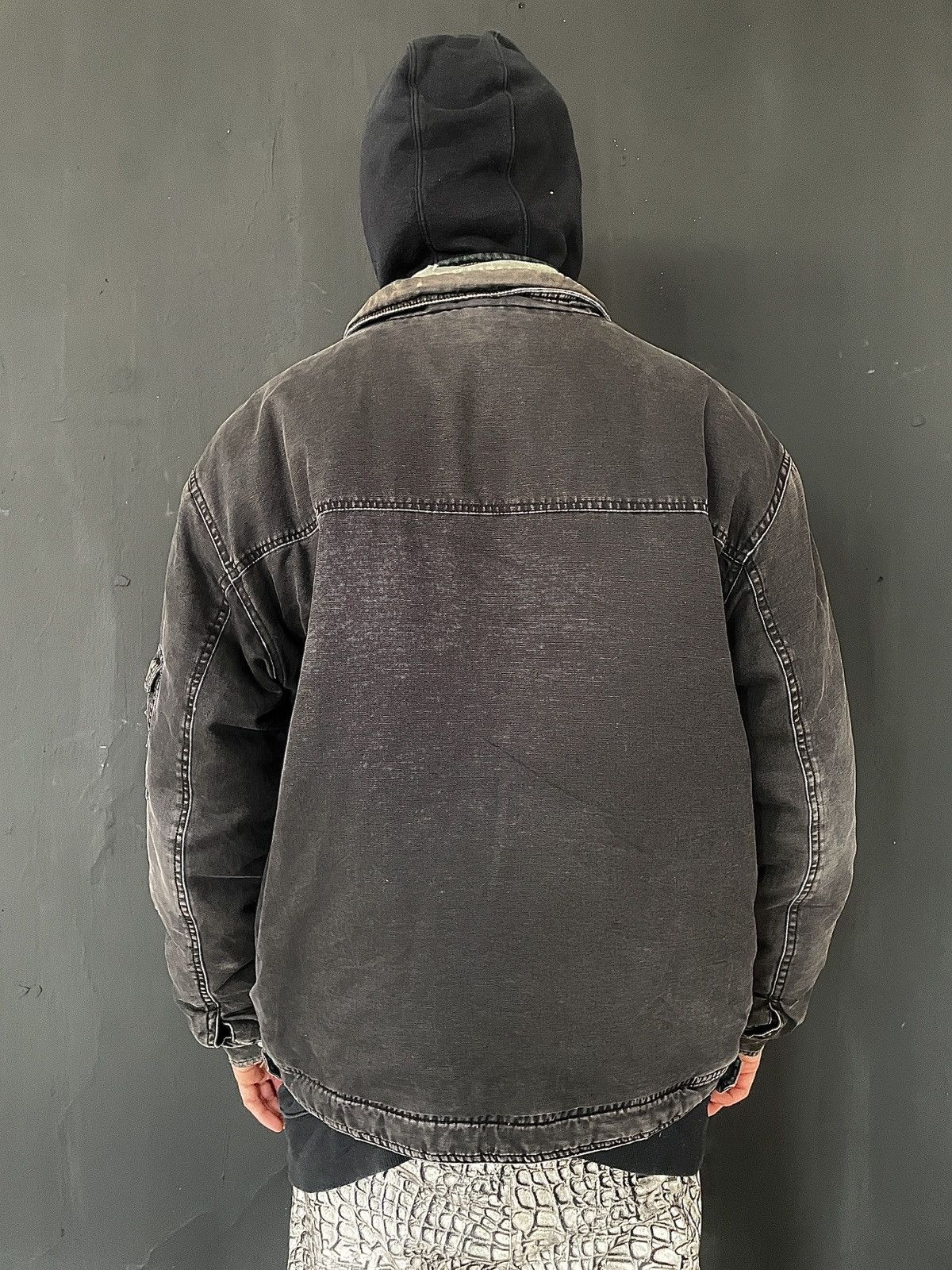 Vintage Vintage LIMA’S Workwear Jacket Faded Black Heavy Canvas Size US L / EU 52-54 / 3 - 7 Thumbnail