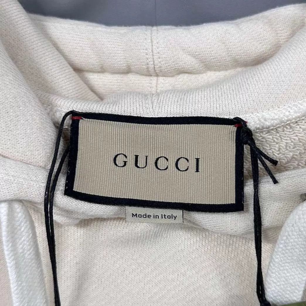 Gucci GUCCI Beige Striped Horsebit Logo Hoodie Size S Size US S / EU 44-46 / 1 - 4 Thumbnail