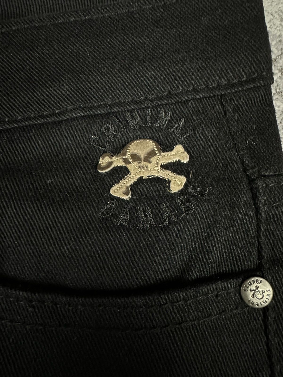 Criminal Damage Criminal Damage Skeleton Pocket Jeans Skull Logo Size US 30 / EU 46 - 7 Thumbnail