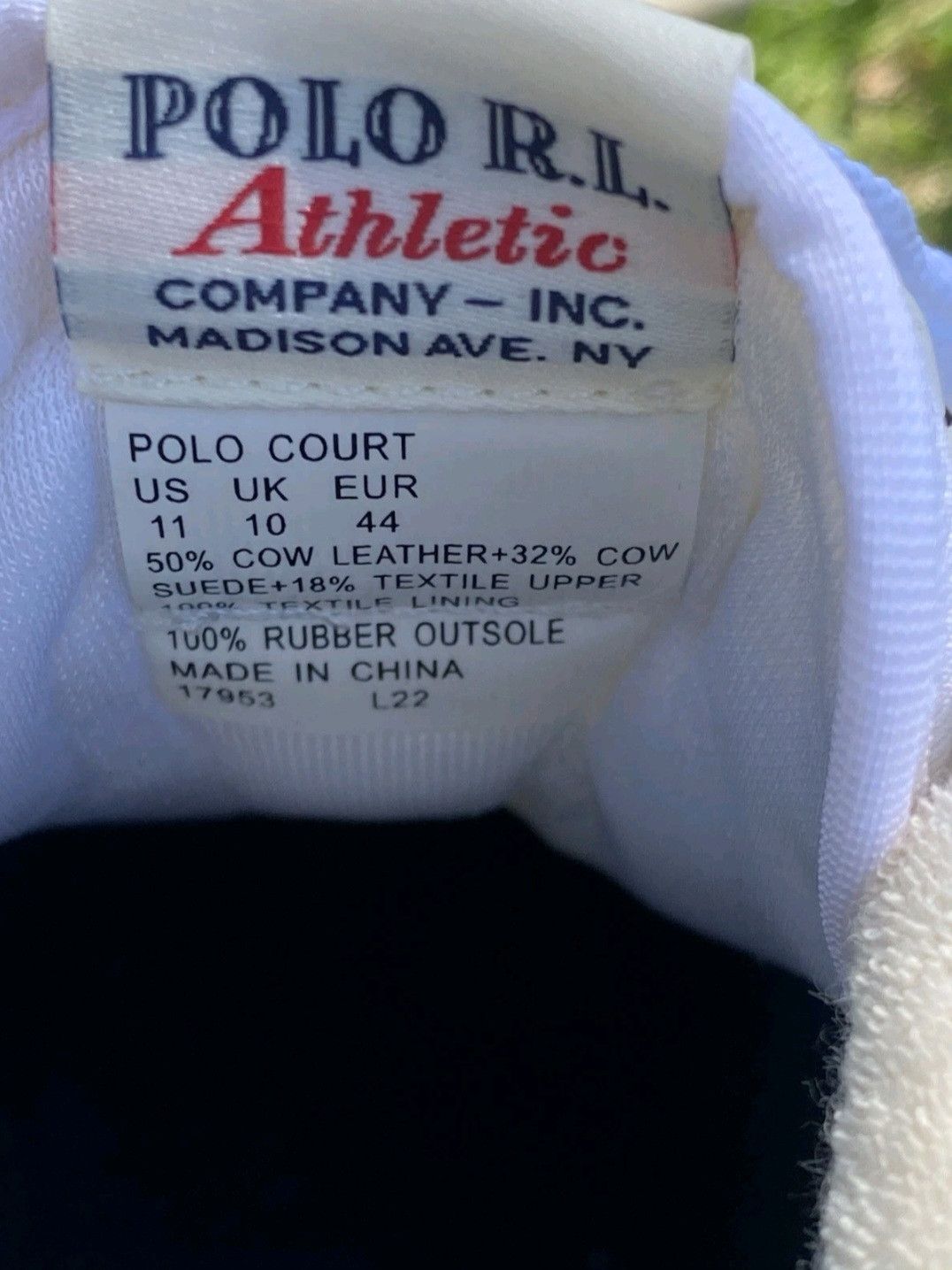 Polo Ralph Lauren Ralph Lauren Polo Court Sneakers White Navy Red Retro 001 Size US 11 / EU 44 - 9 Thumbnail