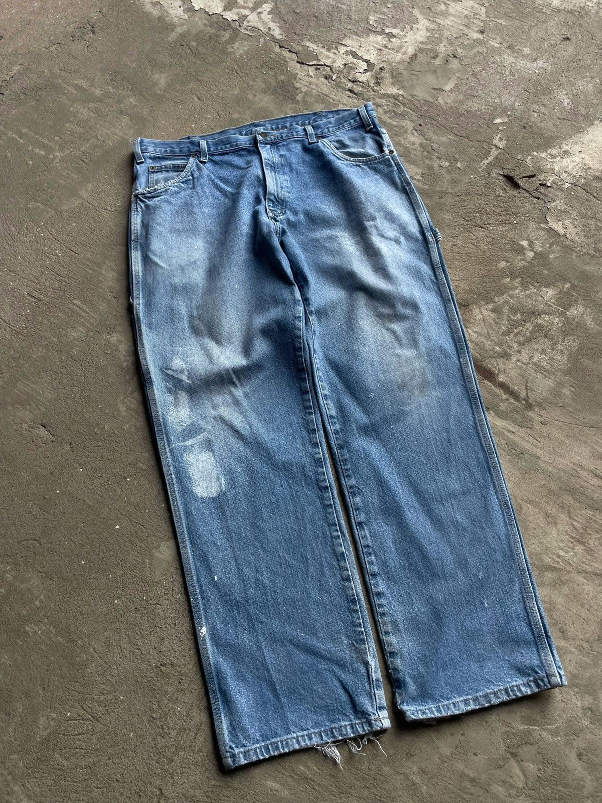Carhartt × Dickies × Vintage Vintage Dickies Baggy Painted Distressed Pants Opium Size US 36 / EU 52 - 2 Thumbnail