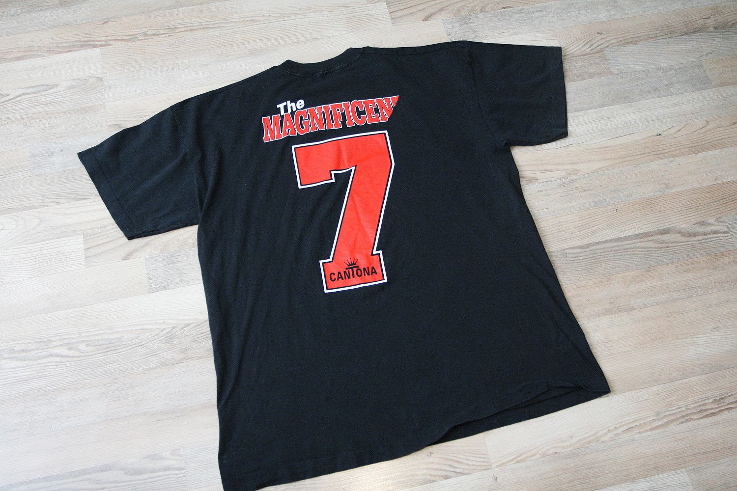 Vintage Vintage 90s Eric Cantona Manchester United Single Stitch Tee Size US L / EU 52-54 / 3 - 3 Thumbnail