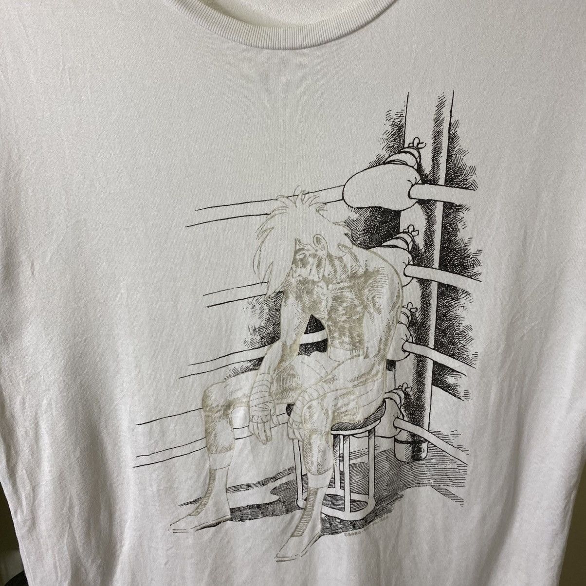 Uniqlo Anime Joe Vs Ippo Baki The Grappler Manga Series T Shirt Size US M / EU 48-50 / 2 - 2 Thumbnail