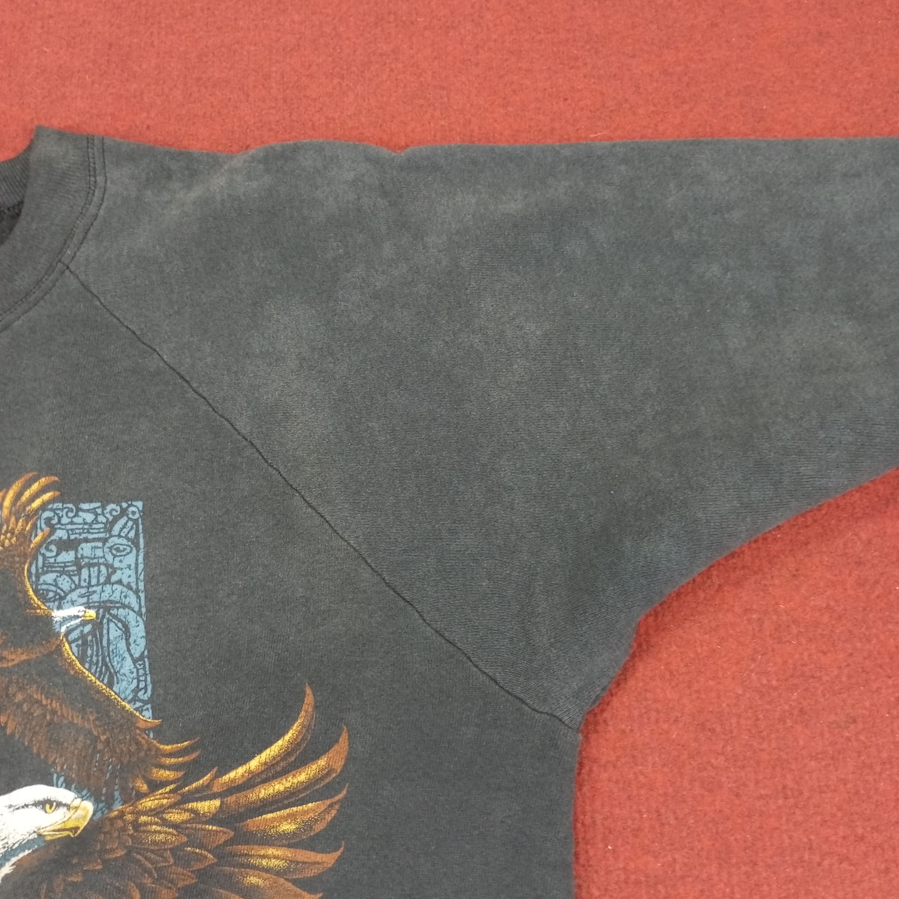 Vintage Eagle Big Print Design Motorcycle Style Vintage Sweatshirt Size US M / EU 48-50 / 2 - 11 Thumbnail