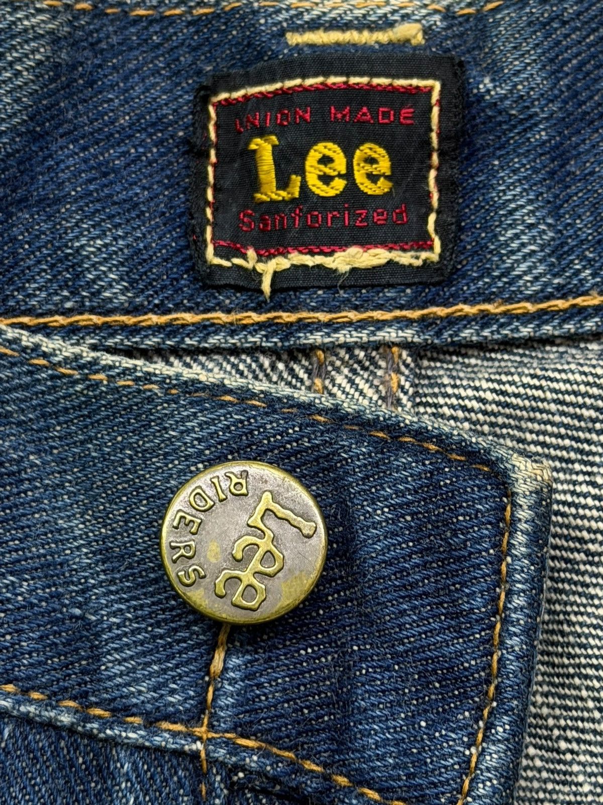 Lee Vintage Lee Union Made Lot 4101 Half Selvedge Japanese Denim Size US 31 - 12 Thumbnail