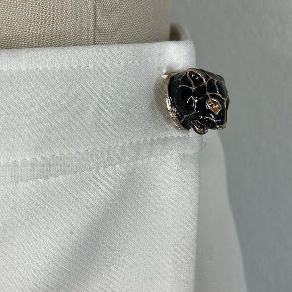 Valentino Valentino Enamel Tiger Head Pleated Mini Skirt Size 26" / US 2 / IT 38 - 2 Thumbnail