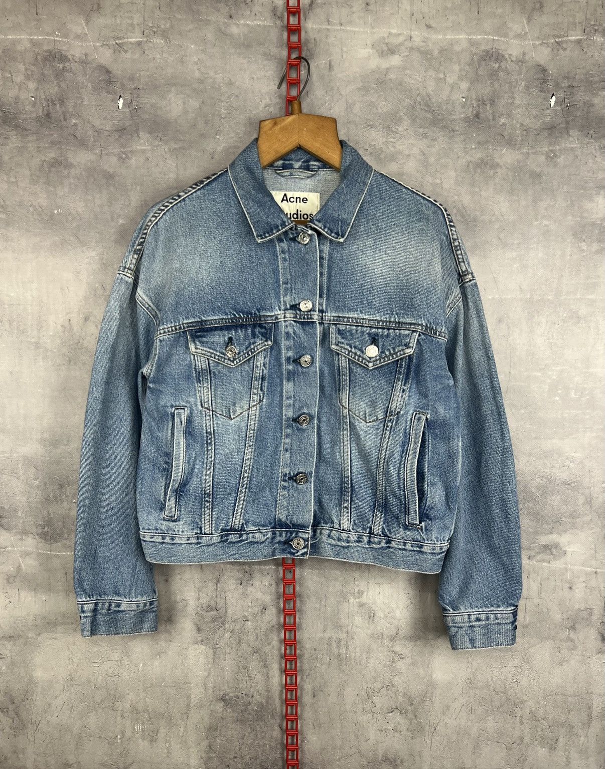 Acne Studios Acne Studios Women’s Lab Nt Mid Vtg Denim Jacket Size 34 Size XXS / US 00 / IT 34 - 1 Thumbnail