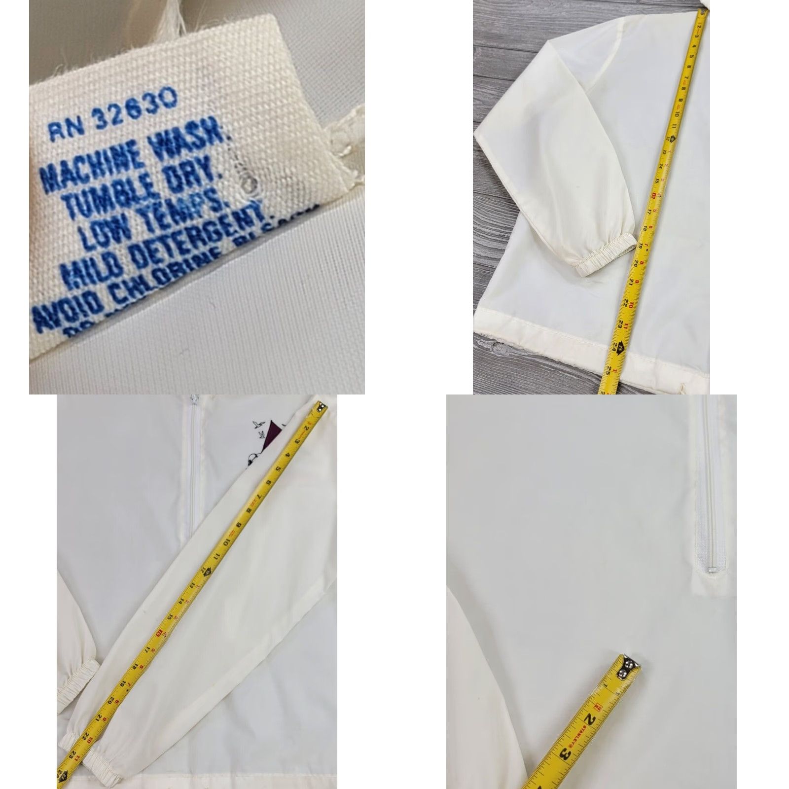 Vintage VINTAGE Artex Snoopy 1/2 Zip Hooded Windbreaker Shirt Mens S White 70s Ferris State University Rare Size US S / EU 44-46 / 1 - 8 Thumbnail