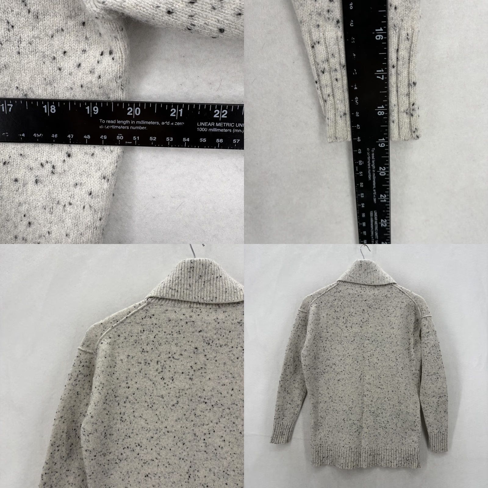 Athleta Athleta Sweater Womens XS White Wool Cashmere Turtleneck Chunky-Knit Pullover Size XS / US 0-2 / IT 36-38 - 8 Thumbnail