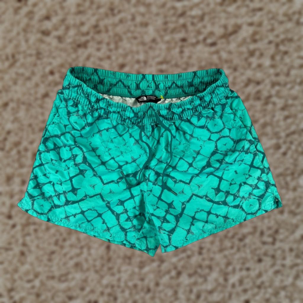 The North Face The North Face Womens Shorts Small Green 100% Nylon Activewear Running Gym Size 28" / US 6 / IT 42 - 1 Thumbnail