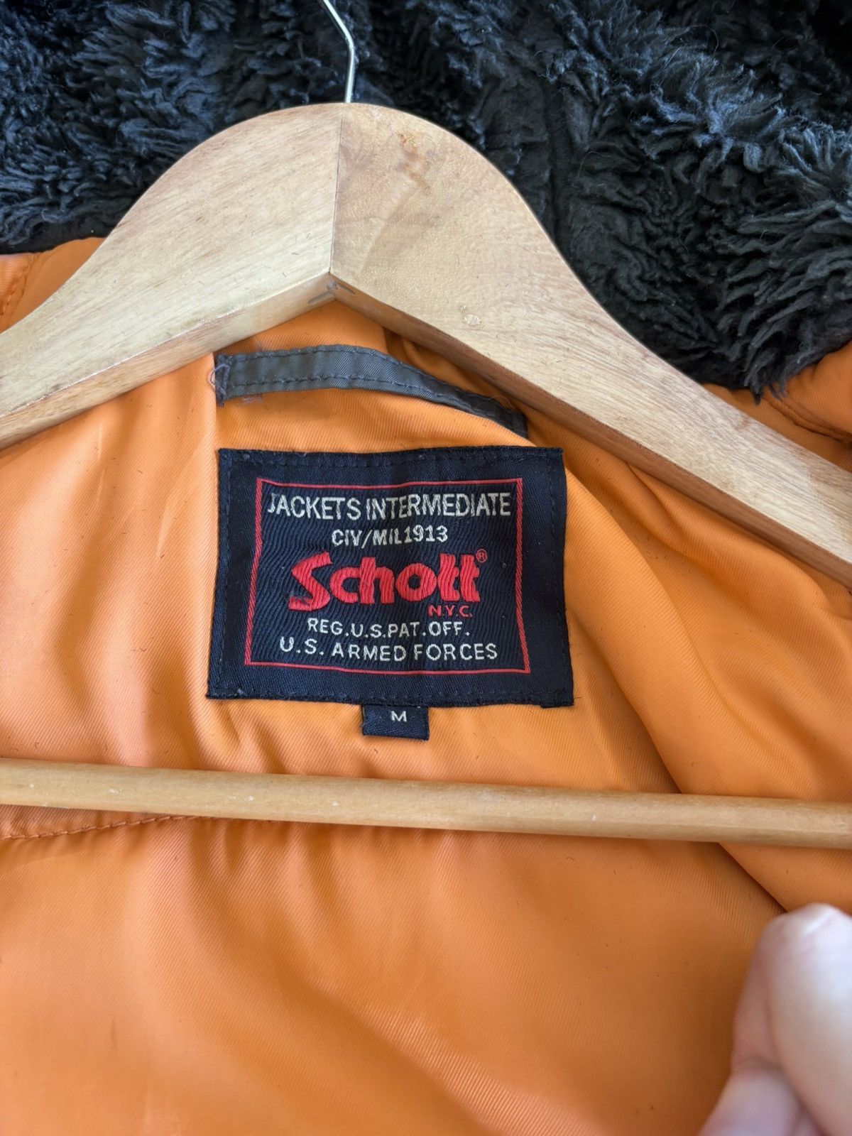 Schott Schott N.Y.C. Olive Green N-3B Snorkel Faux Fur Parka Jacket Size US M / EU 48-50 / 2 - 18 Thumbnail