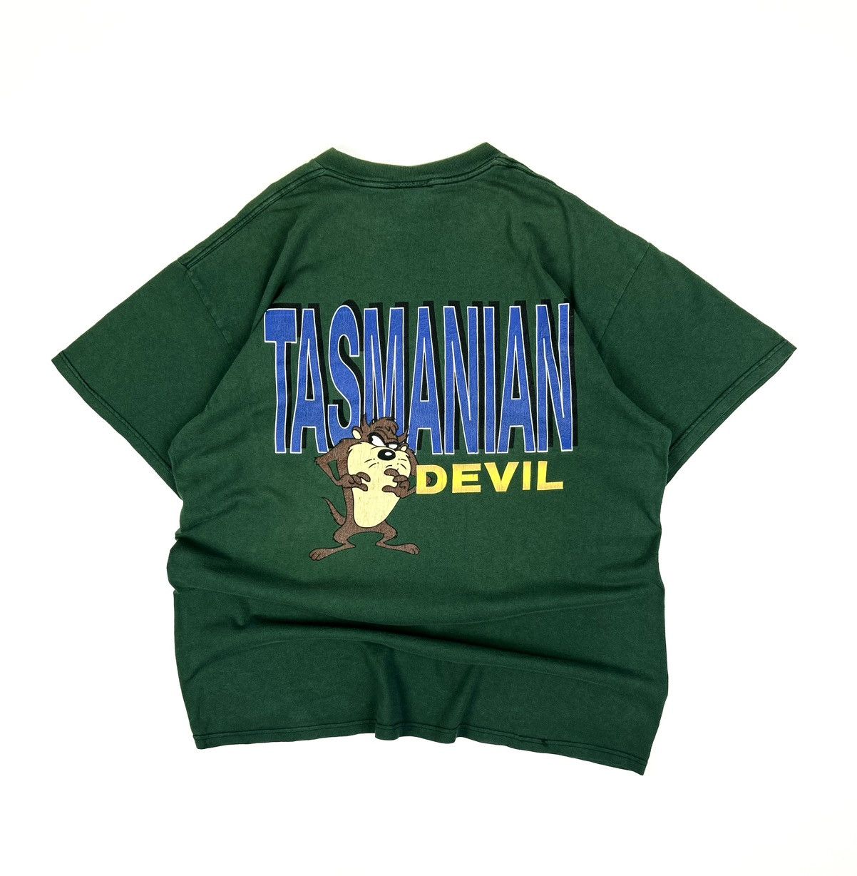 Warner Bros Vintage Warner Bros x Looney Tunes Green Taz Tee 1997 USA Size US L / EU 52-54 / 3 - 2 Thumbnail