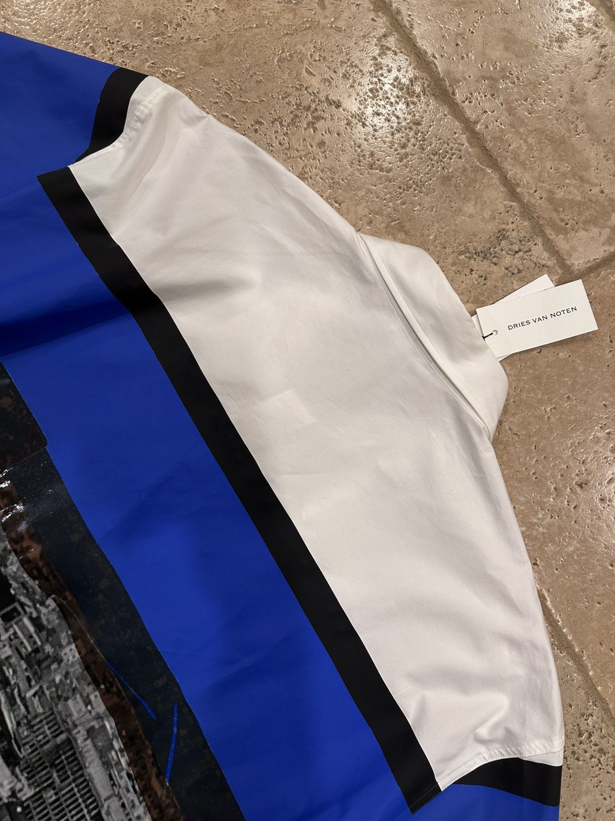 Dries Van Noten Dries Van Noten Cassidye Belgian 2022 Blue Button-Down Shirt Size US XL / EU 56 / 4 - 10 Thumbnail