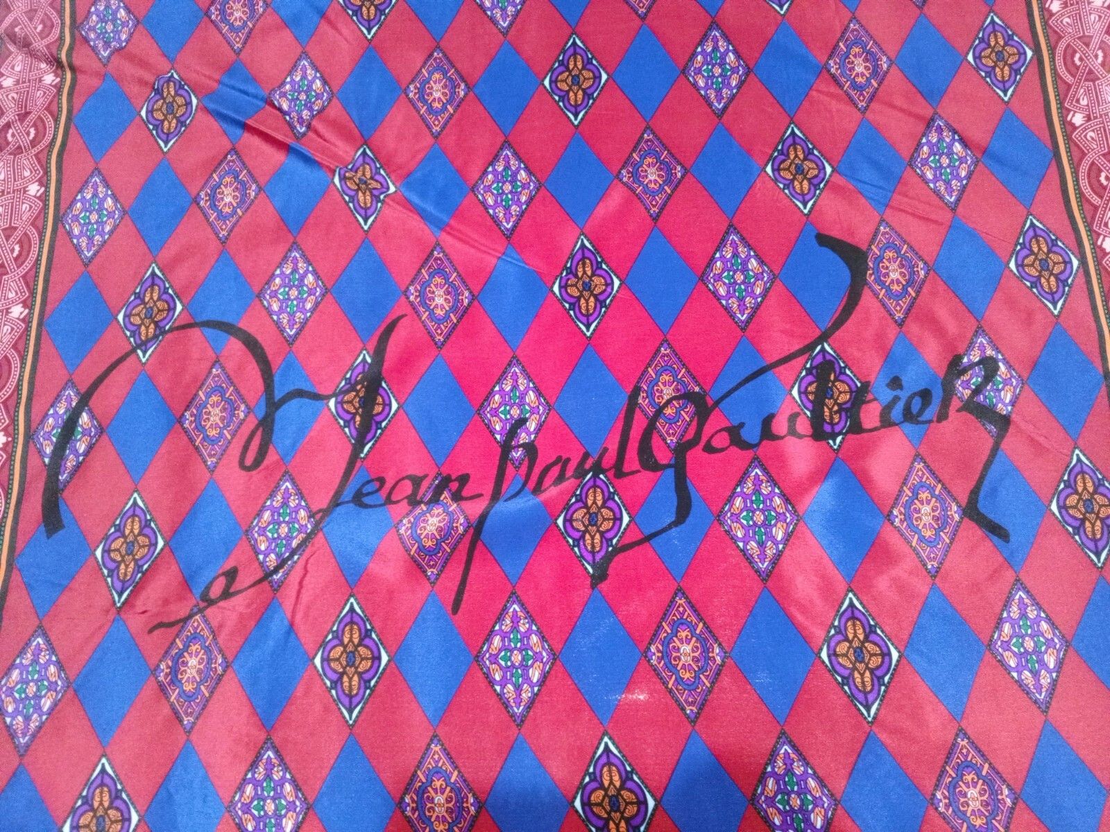 Jean Paul Gaultier JEAN-PAUL GAULTIER Paris France Signed Abstract Silk Scarf Size ONE SIZE - 5 Thumbnail
