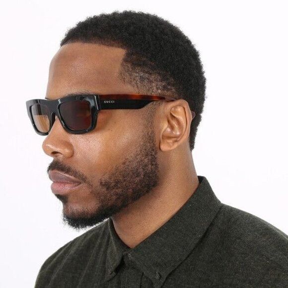 Gucci NEW GUCCI SUNGLASSES GG1301S 004 BLACK MEN EYEWEAR Size ONE SIZE - 2 Thumbnail
