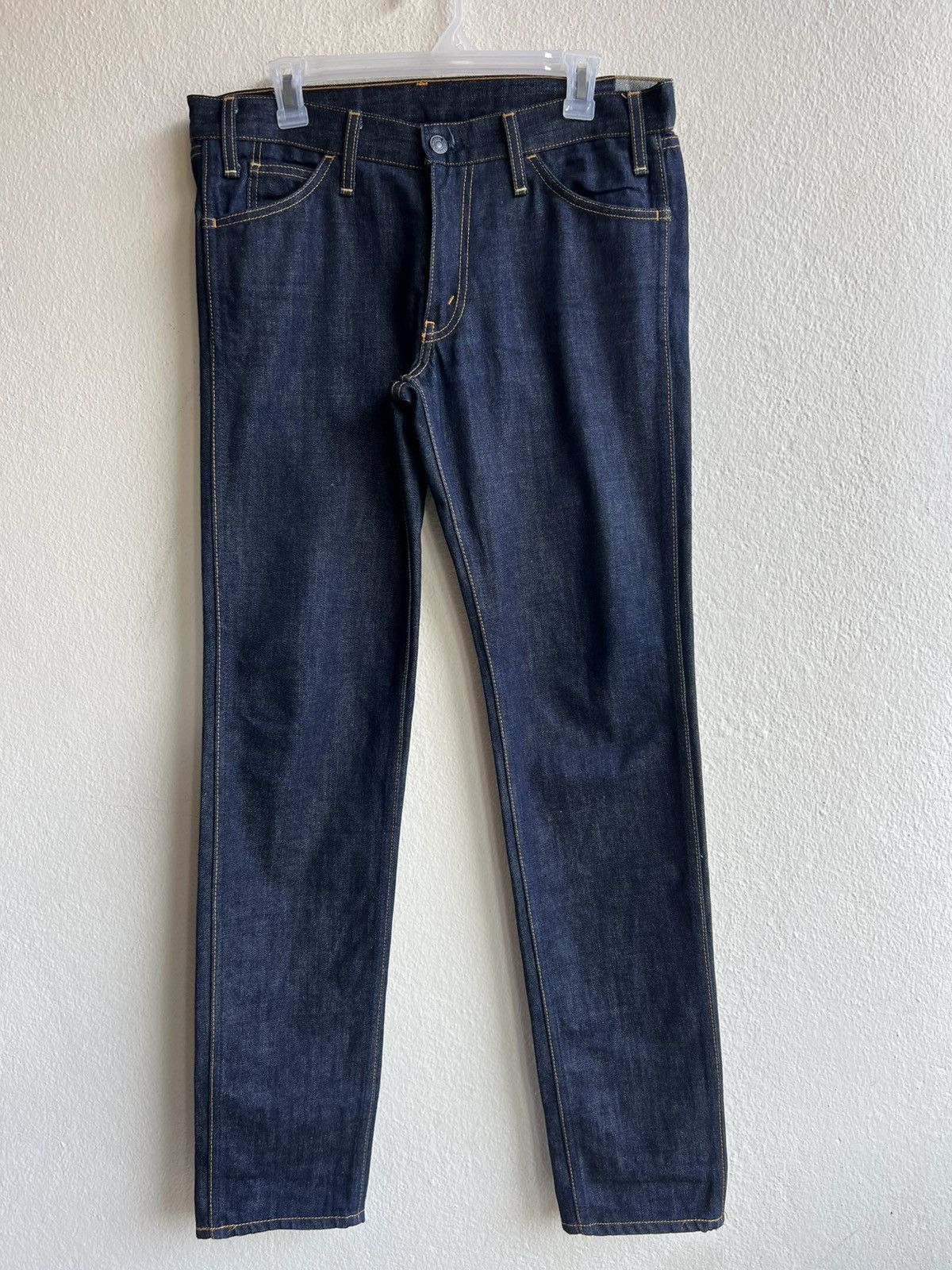 Levi's Vintage Clothing Vintage 2005 Levi’s 606 Big E Orange Tab Denim Skinny Jeans Size US 32 / EU 48 - 10 Thumbnail