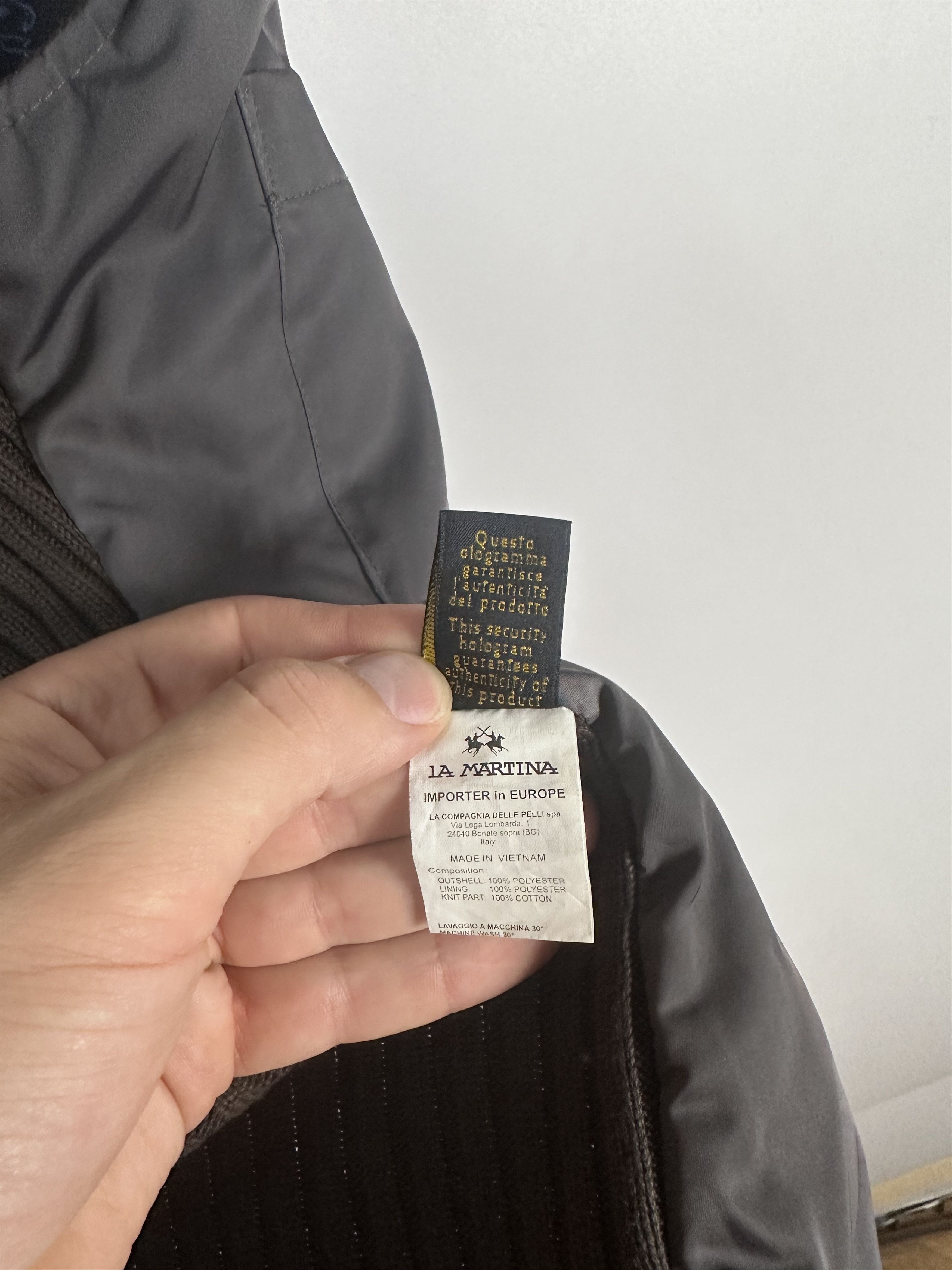 La Martina La Martina Quilted Down Women's Vest Coat Brown Size M Size M / US 6-8 / IT 42-44 - 15 Thumbnail