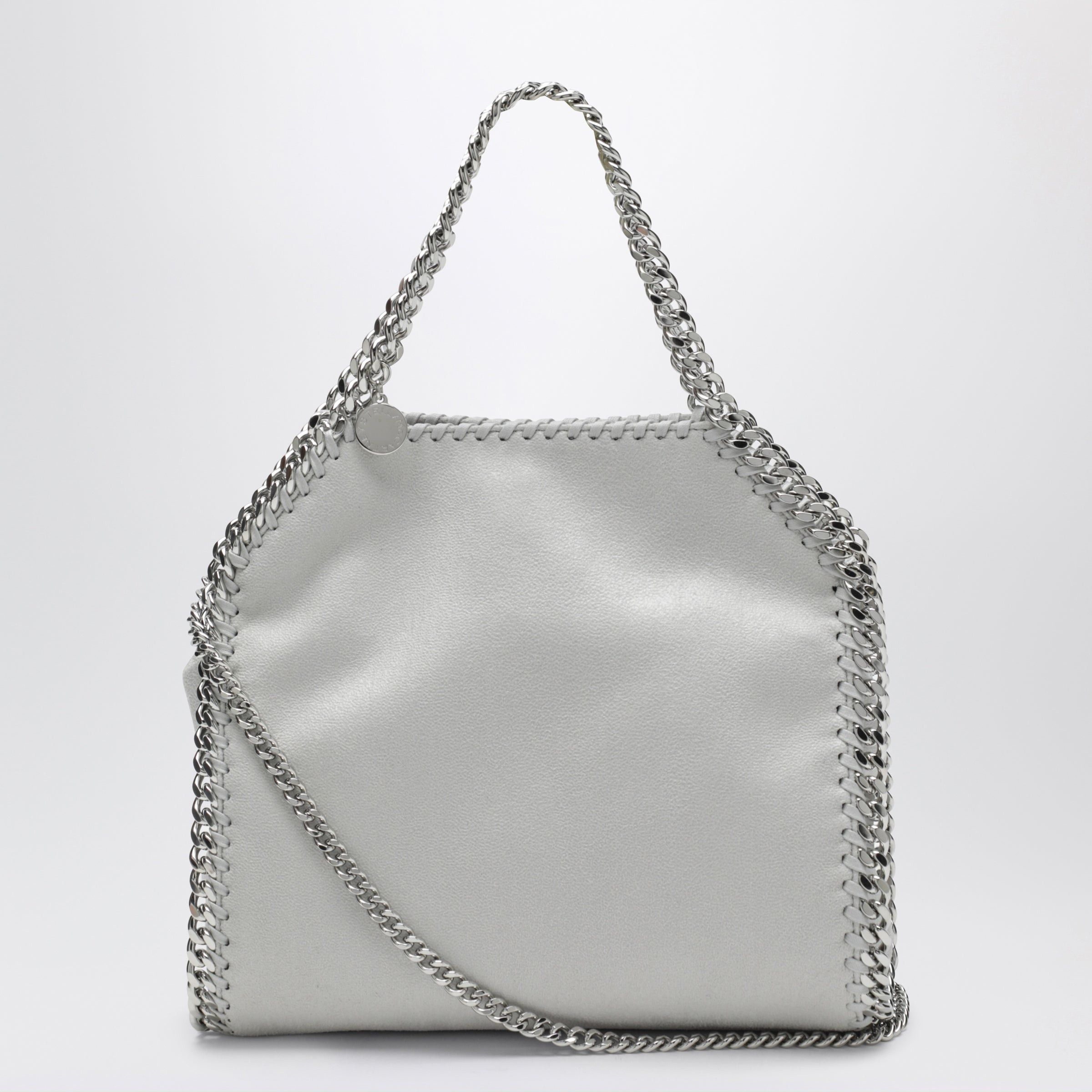 Stella McCartney Stella Mccartney Pearl Grey Falabella Mini Tote Bag Size ONE SIZE - 1 Thumbnail