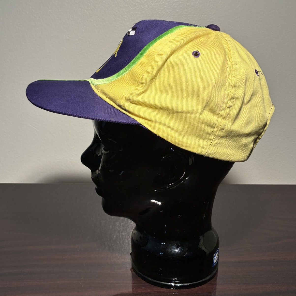 NASCAR Camel Joe nascar neon yellow and purple snap back hat Size ONE SIZE - 3 Thumbnail