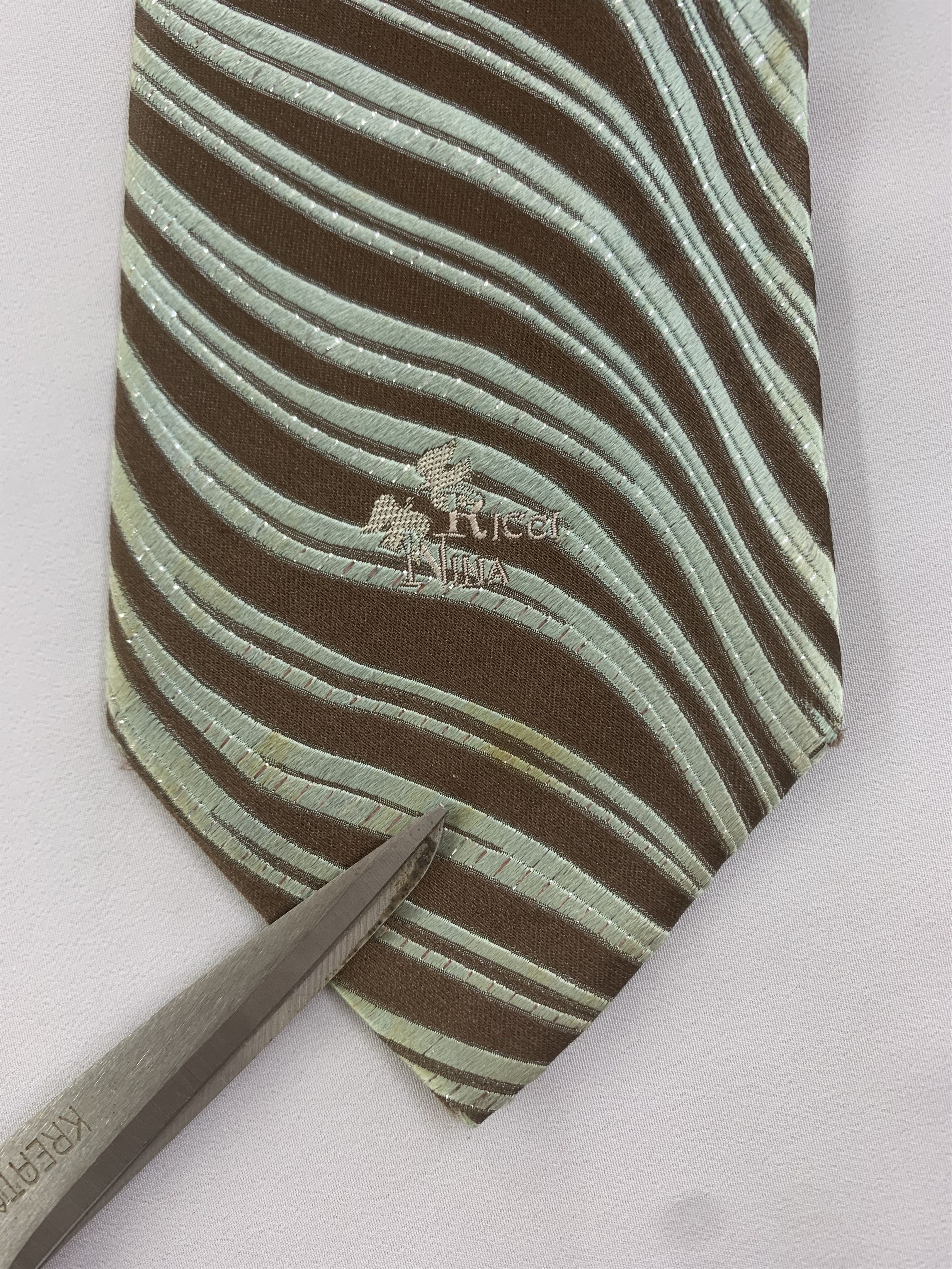 Vintage Nina Ricci silk tie NT1011 Size ONE SIZE - 6 Thumbnail