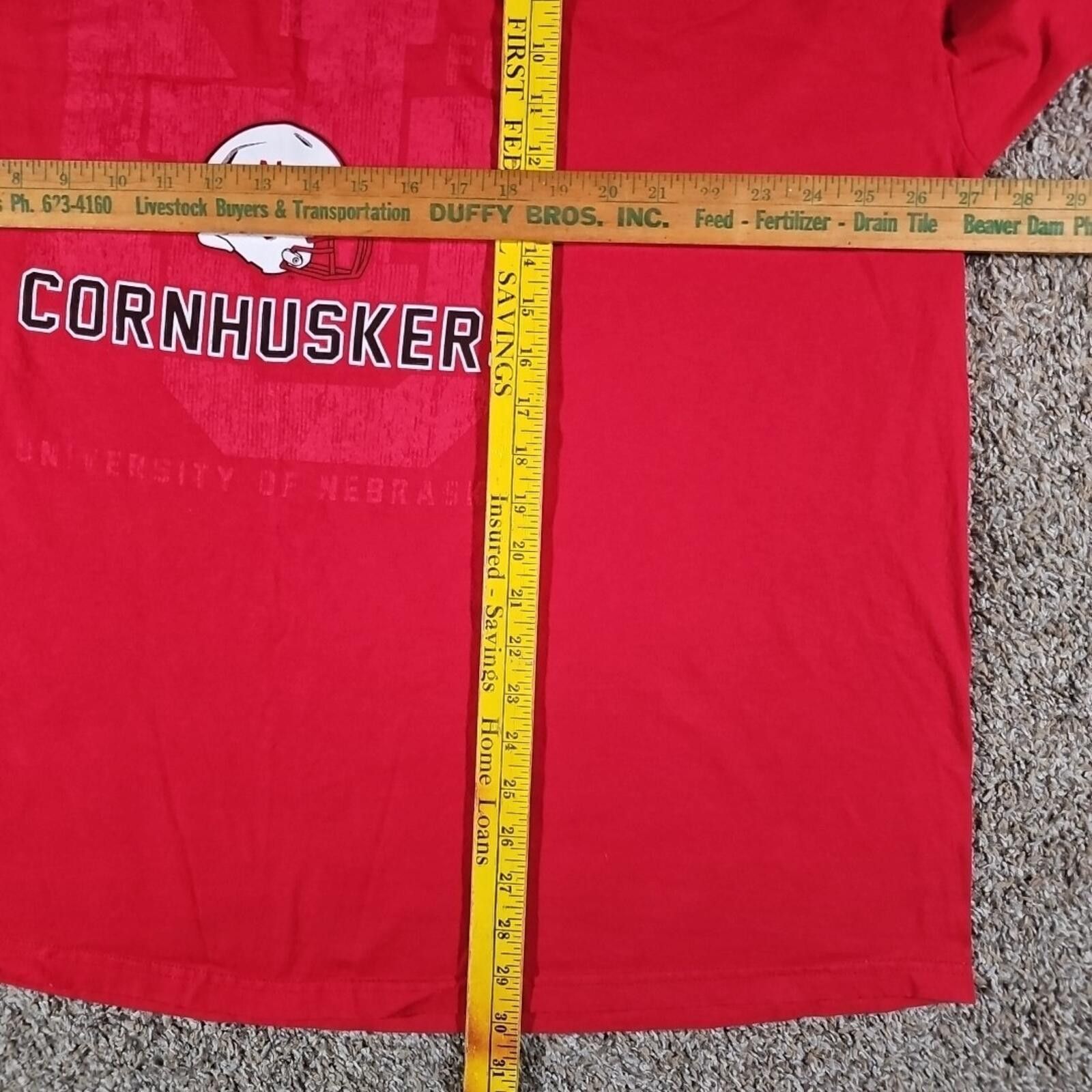 Fruit Of The Loom Go Big Red Riled Up NU Nebraska Cornhuskers Shirt 3XL Size US XXL / EU 58 / 5 - 6 Thumbnail