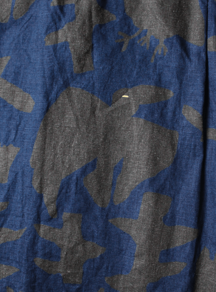 Kapital French Cloth Linen GUIDING LIGHT Crow Striped Aloha Shirt Size US M / EU 48-50 / 2 - 9 Thumbnail