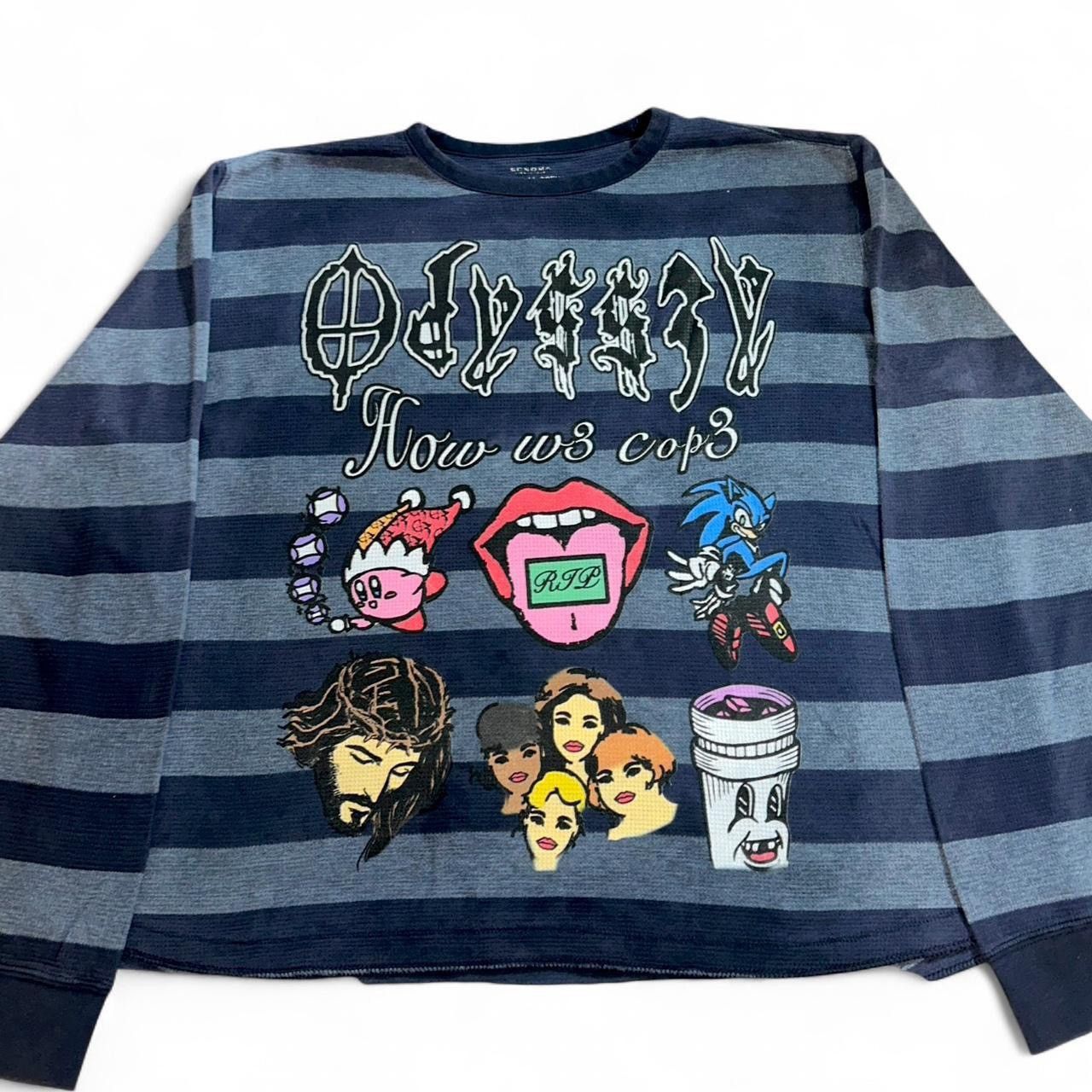 Other Odyss3y 1 of 1 “HOW W3 COP3” vintage thermal tee Size US XL / EU 56 / 4 - 1 Thumbnail