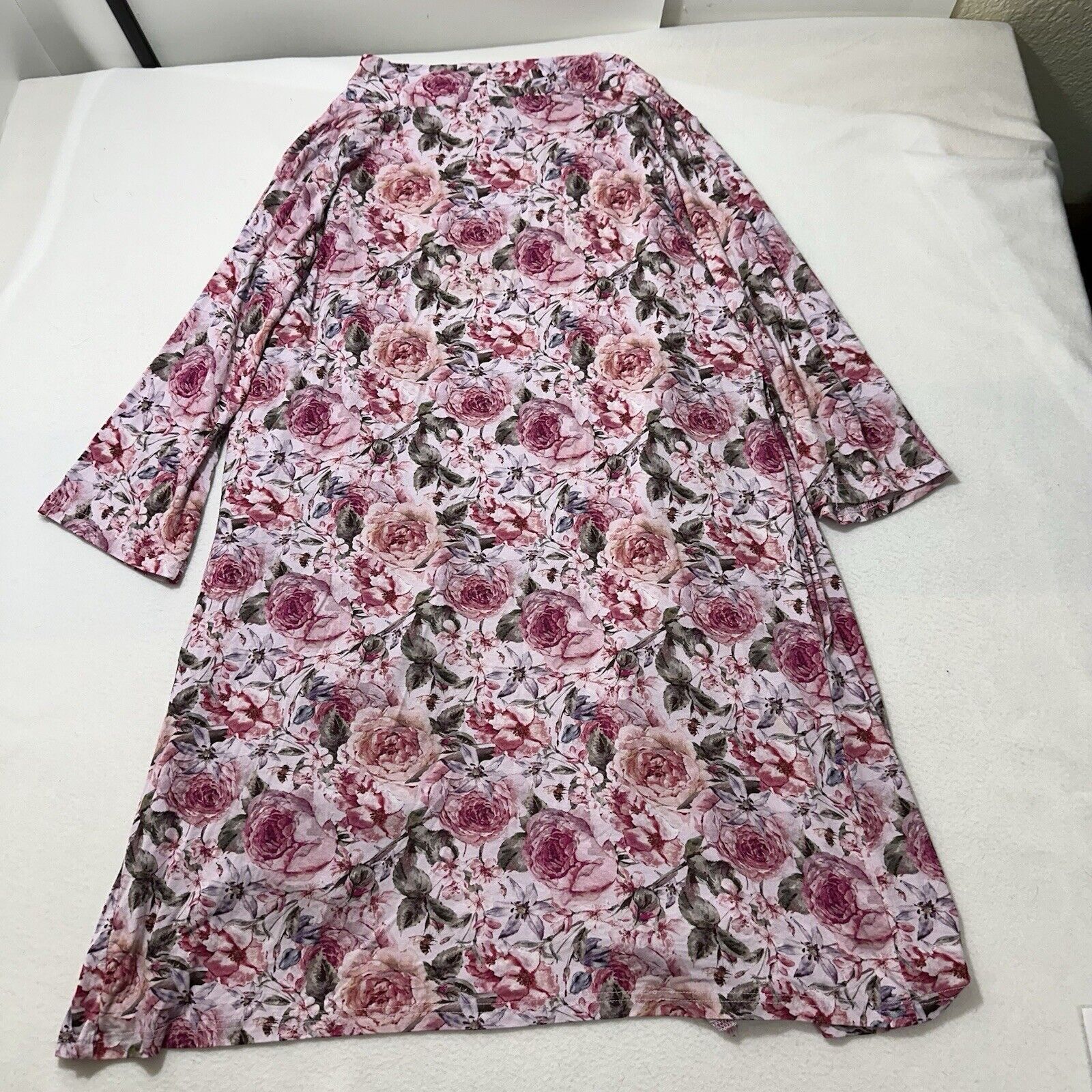 Other Posh Peanut Medium 3/4 Sleeve Bamboo Floral Cardigan Size M / US 6-8 / IT 42-44 - 9 Thumbnail